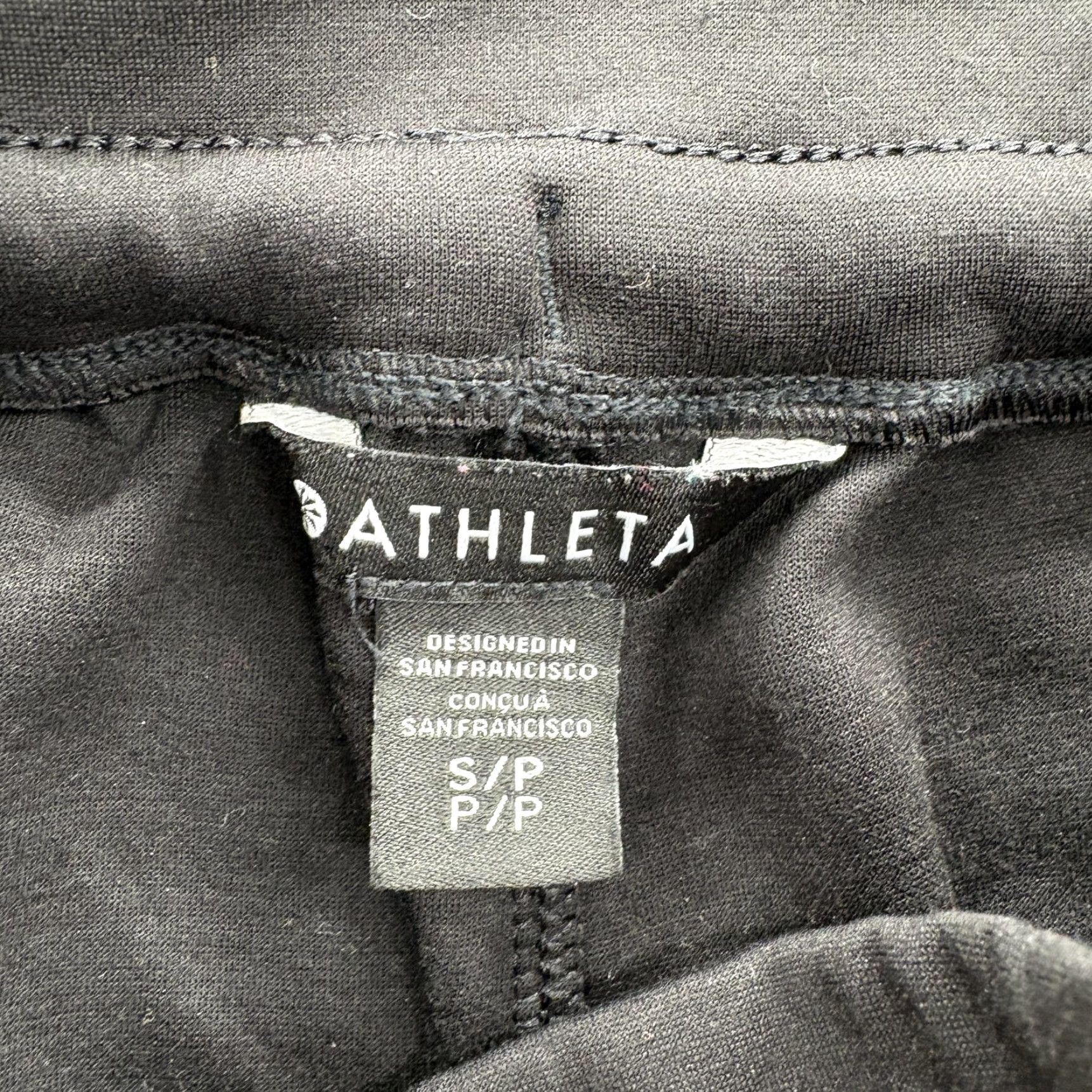 Athleta VINTAGE Athleta Allure High Rise Jogger Pants Womens Small Petite Black Stretch Gym Yoga Size 28" / US 6 / IT 42 - 6 Thumbnail