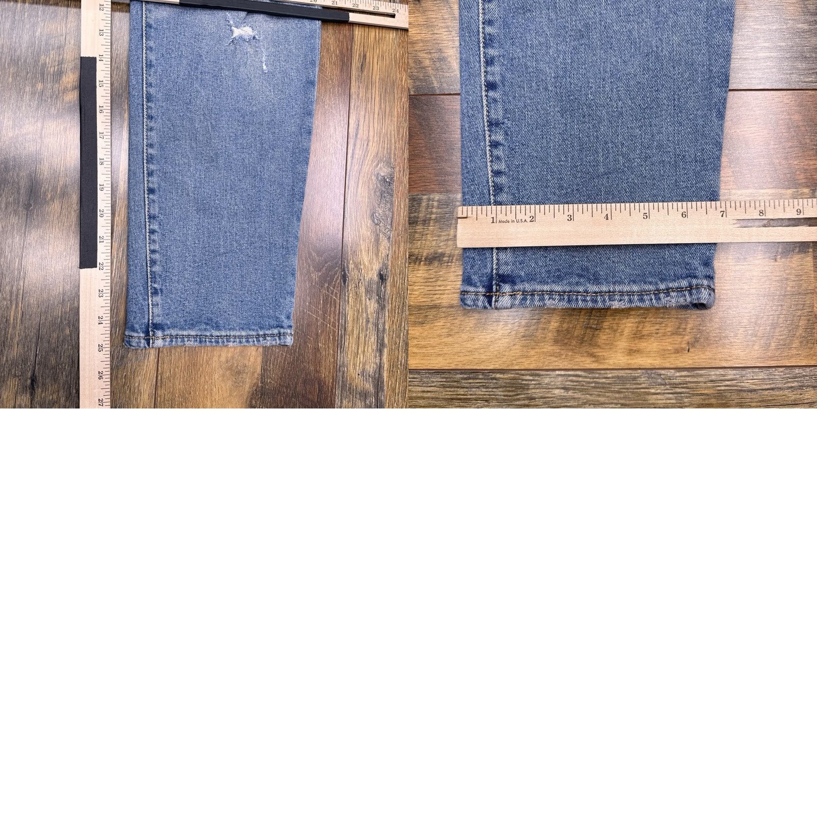 Old Navy Old Navy Jeans Womens 12P Petite High Rise Slim 5-Pocket Blue Denim Vintage No N/A Size 34" / US 12 / IT 48 - 9 Thumbnail