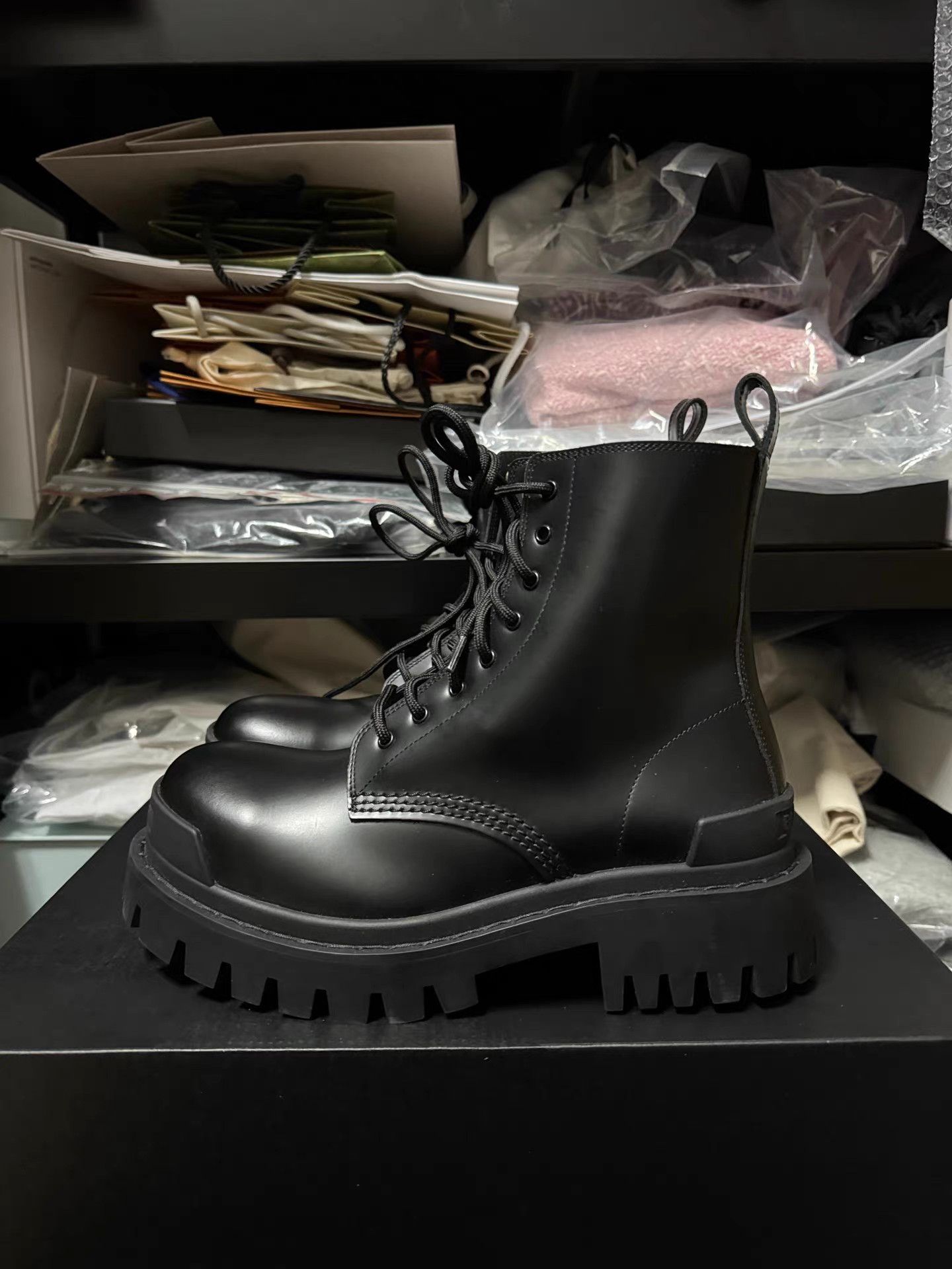 Balenciaga In Stock Balenciaga Tractor Boots K6 Size US 7 / IT 37 - 1 Thumbnail