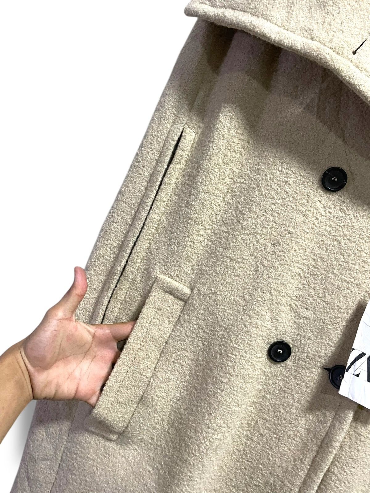 Designer × Vintage × Zara Vintage ZARA Limited Edition Capes Coat (76) Size L / US 10 / IT 46 - 5 Thumbnail