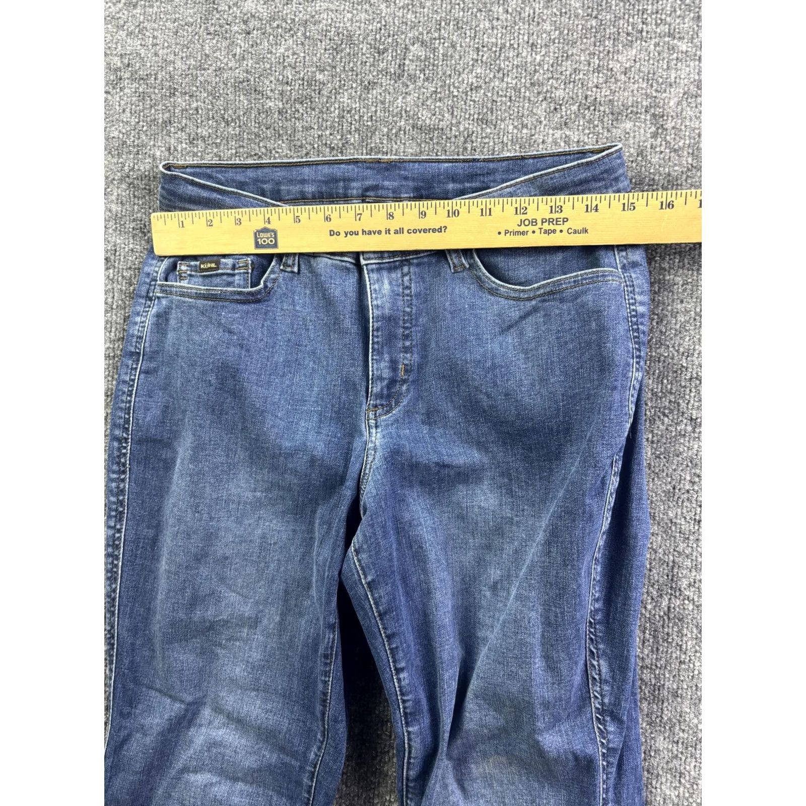 Vintage KÜHL Jeans Womens 8 Short Straight Mid Rise Denim 29x29 Blue Medium Wash Stretch 5-Pocket Womens Mens Size 30" / US 8 / IT 44 - 3 Thumbnail