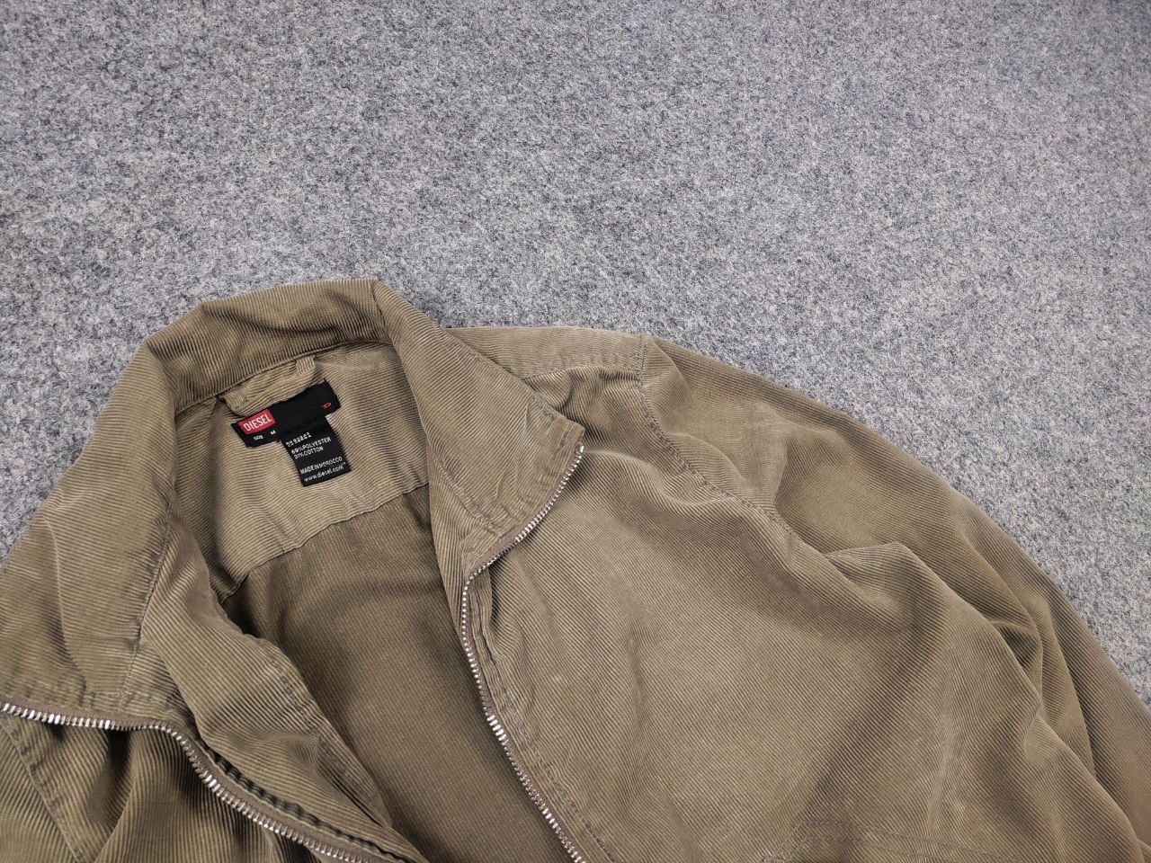 Diesel Vintage 90's Diesel corduroy Cropped jacket zip Long sleeve Size M / US 6-8 / IT 42-44 - 4 Thumbnail