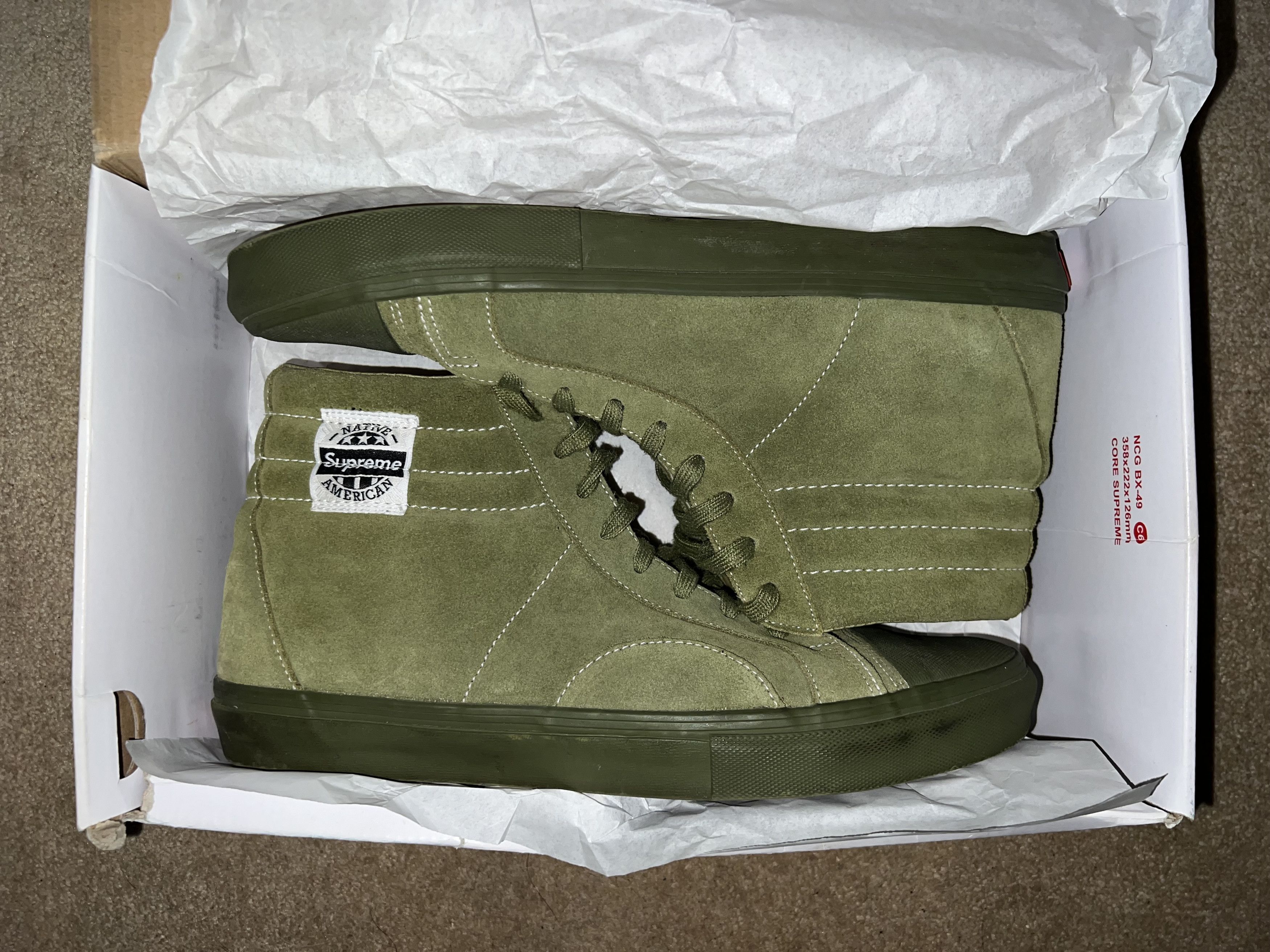 Supreme Vans Vans Supreme Native American Hi Grailed
