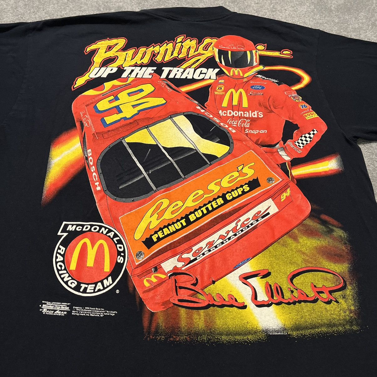 Logo Athletic Vintage 90s NASCAR Bill Elliott McDonalds Racing Graphic Tee Size US L / EU 52-54 / 3 - 2 Thumbnail