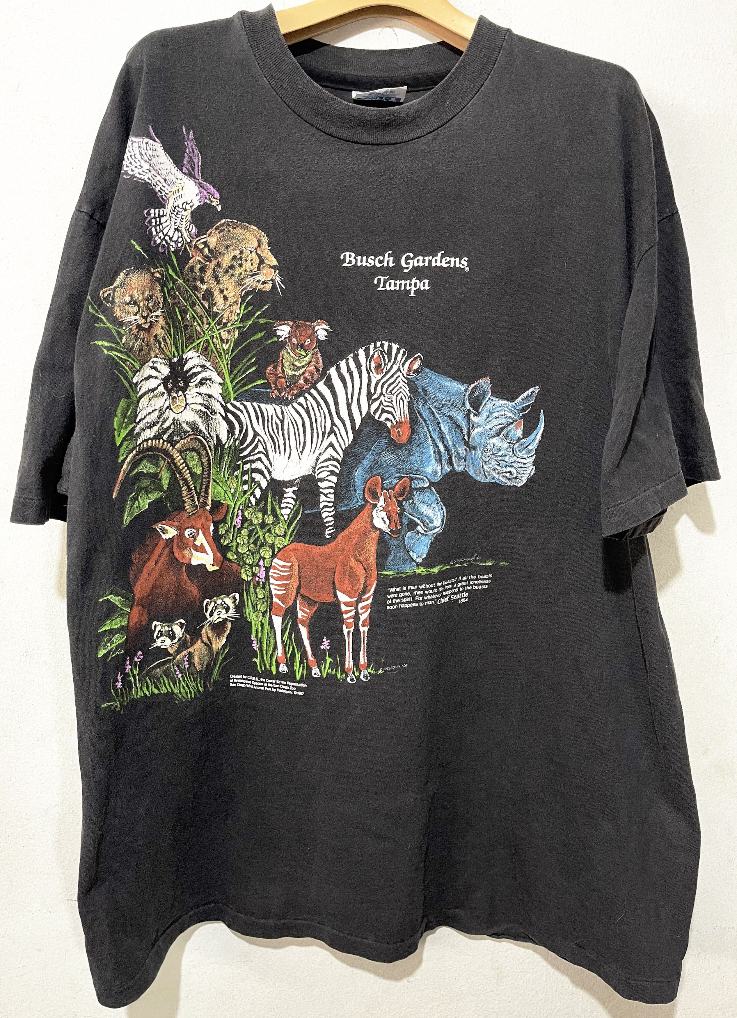 Vintage Vintage 90s San Diego Zoo Shirt Size US XL / EU 56 / 4 - 1 Thumbnail