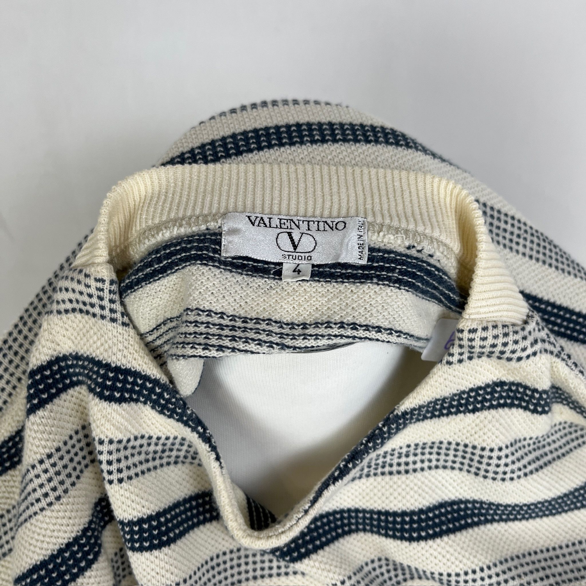 Valentino Maglione Valentino Studio Cotone – 4 Size US XL / EU 56 / 4 - 4 Thumbnail