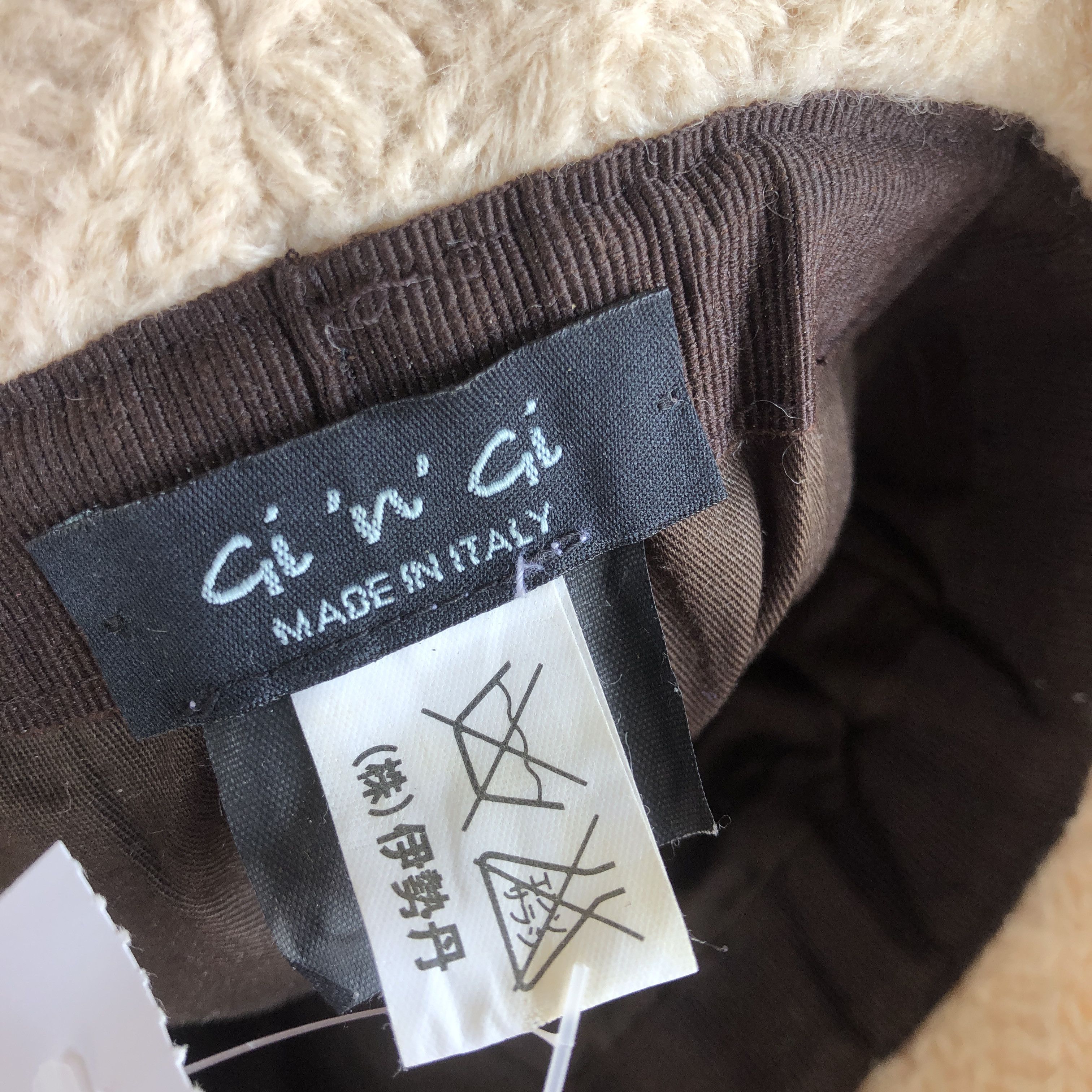 Japanese Brand Vintage 90s Gi n Gi Beanie Italia Cable Knit Snow Caps Hats Size ONE SIZE - 7 Thumbnail
