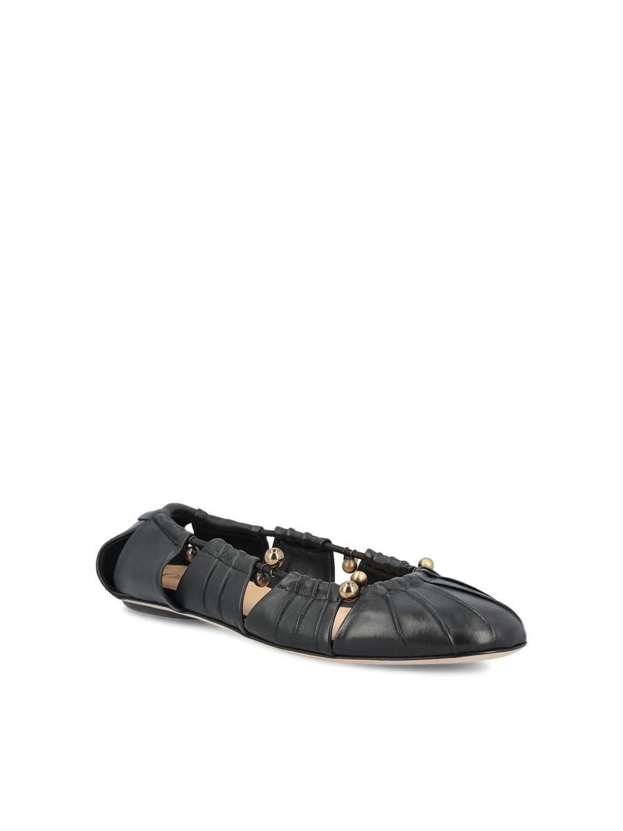 Chloe o1loc1c11125 Luna Ballerina Flats in Black Size US 9 / IT 39 - 2 Thumbnail