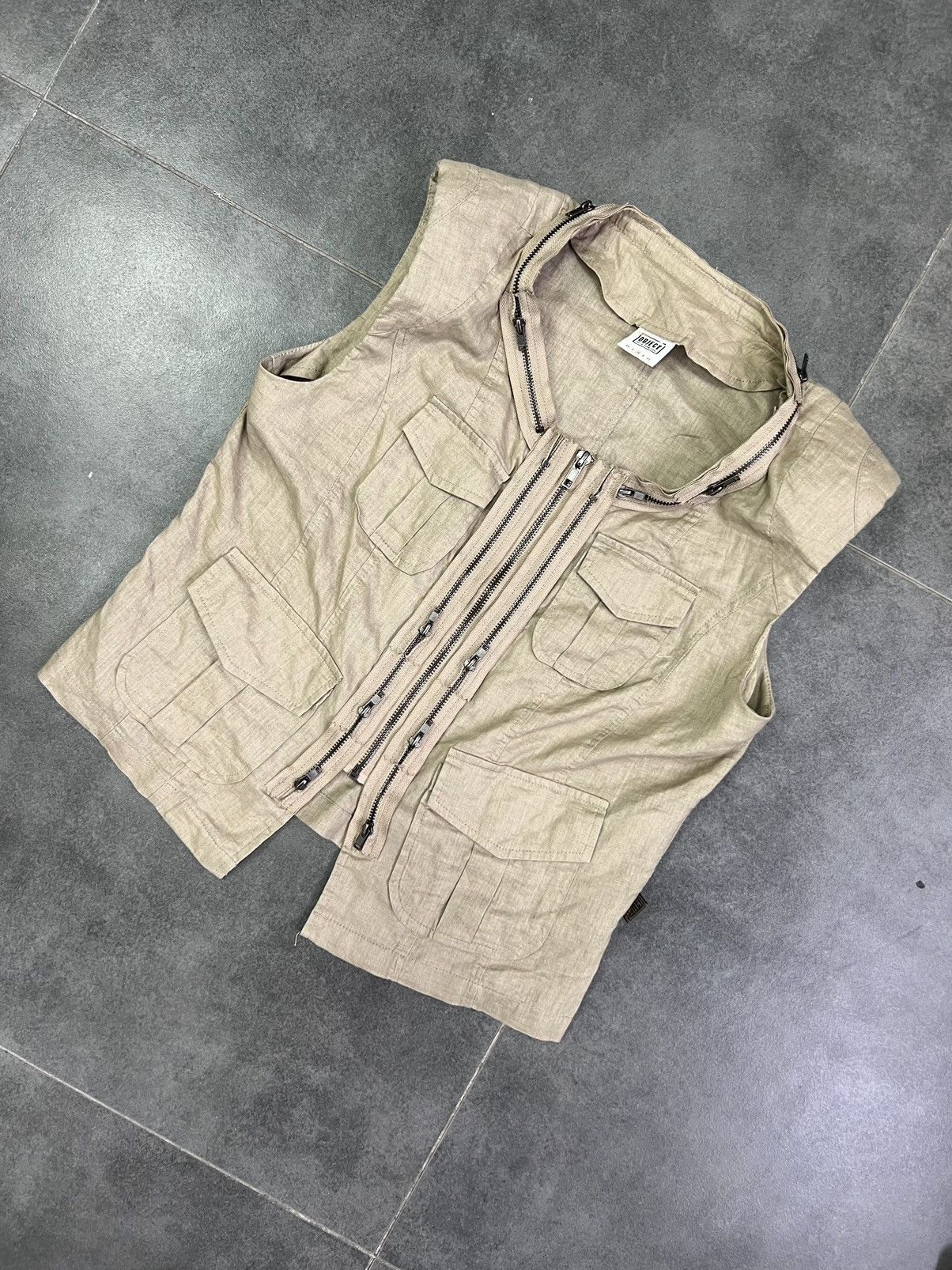 Hysteric Glamour × Japanese Brand Undercover style avant Garde zipper cargo Japanese vest Size S / US 4 / IT 40 - 2 Thumbnail
