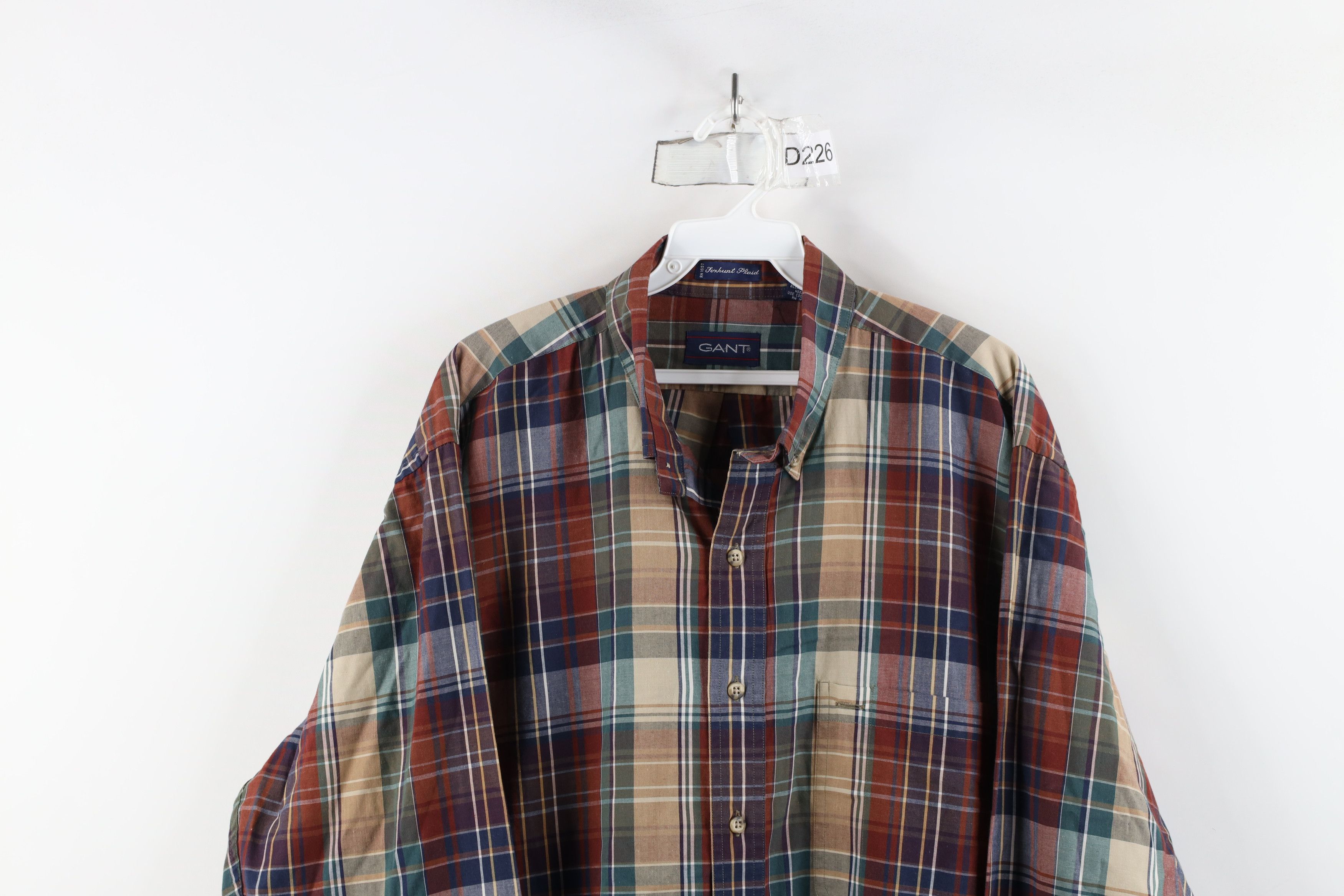 Vintage Vintage 90s Streetwear Tone Plaid Collared Button Down Shirt Size US XL / EU 56 / 4 - 2 Thumbnail