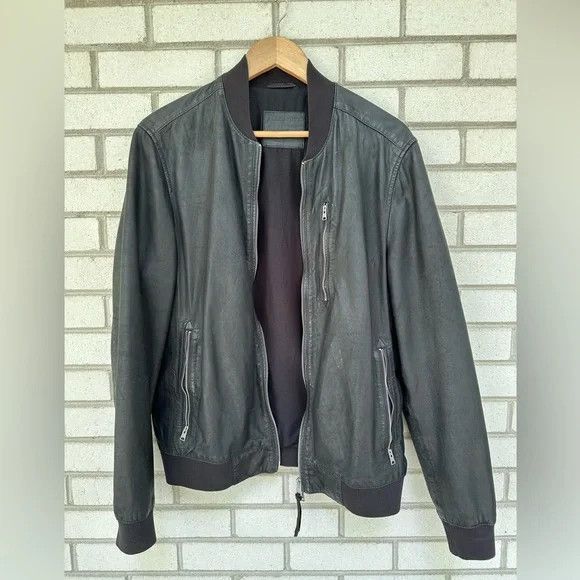 Allsaints Kino Leather Bomber Grailed