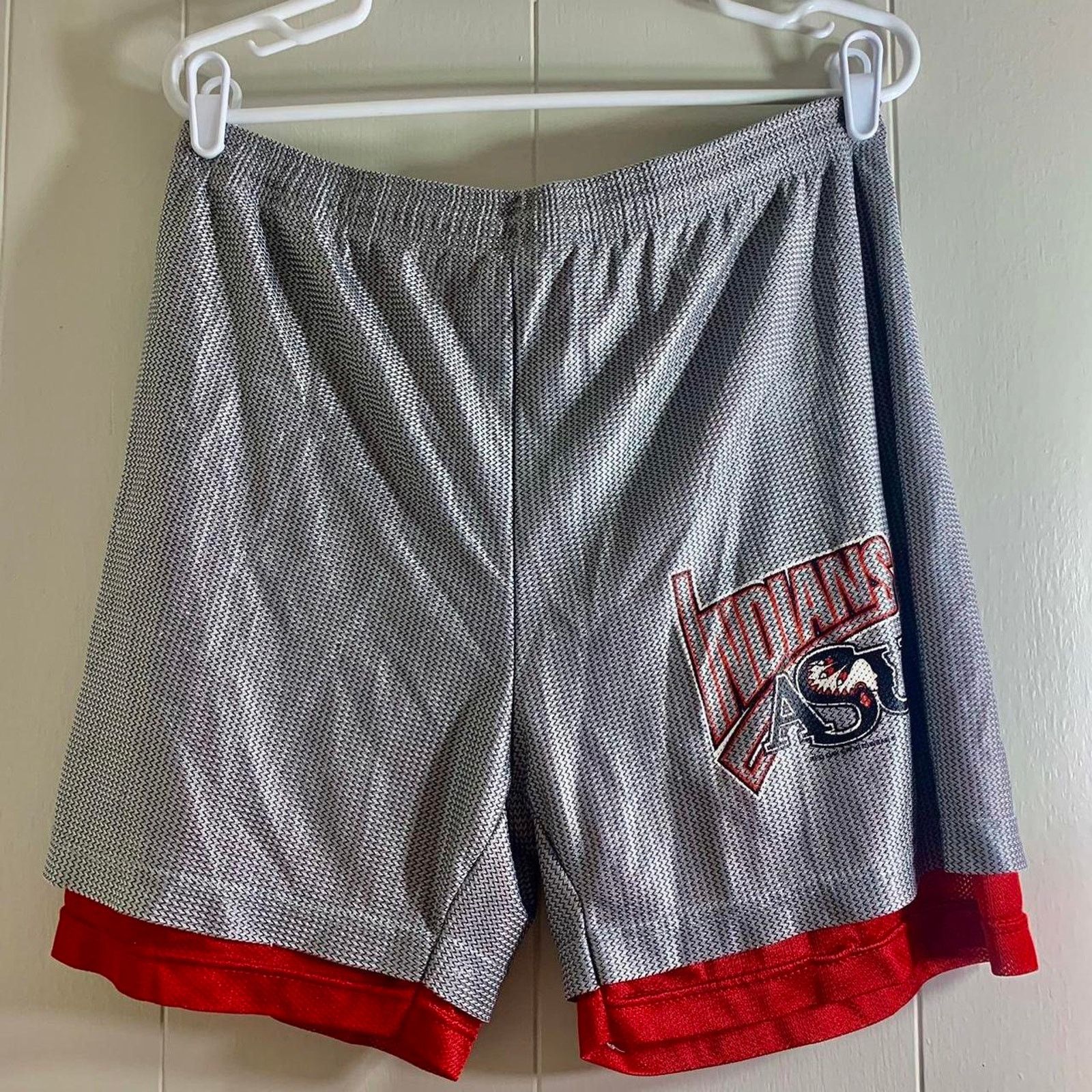 NCAA vintage 90s ASU ARKANSAS STATE INDIANS RED WOLVES gym shorts Size US 32 / EU 48 - 2 Thumbnail