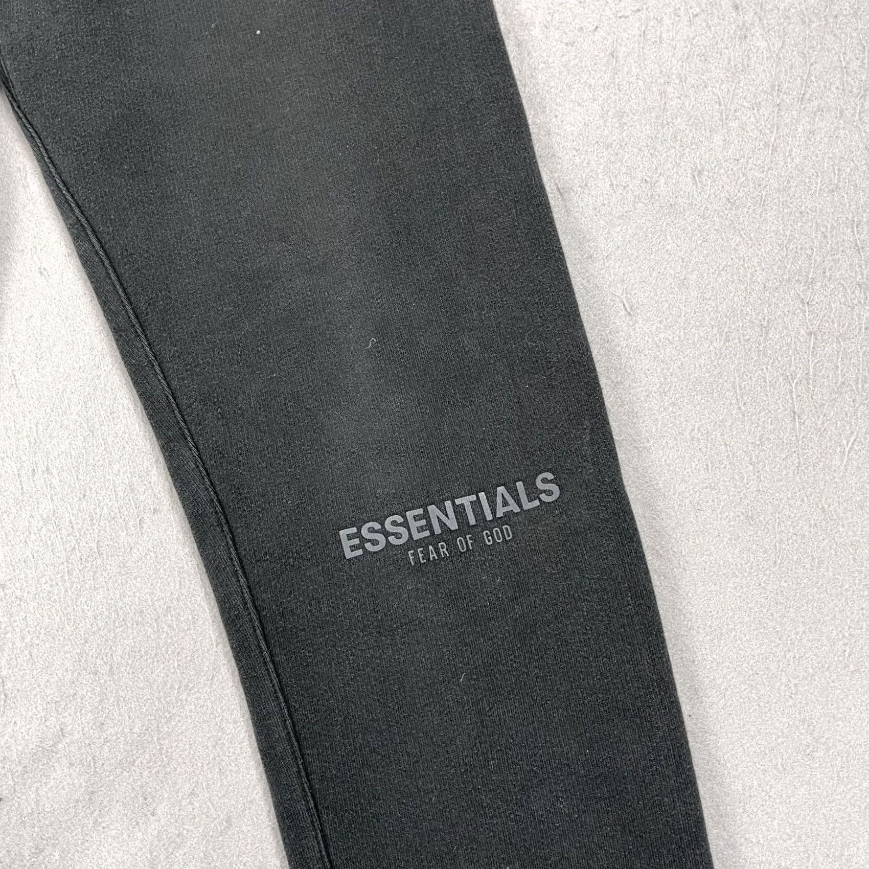 Essentials Essentials Sweatpants Mens S Black Tapered Fleece Jogger Size US 29 - 4 Thumbnail