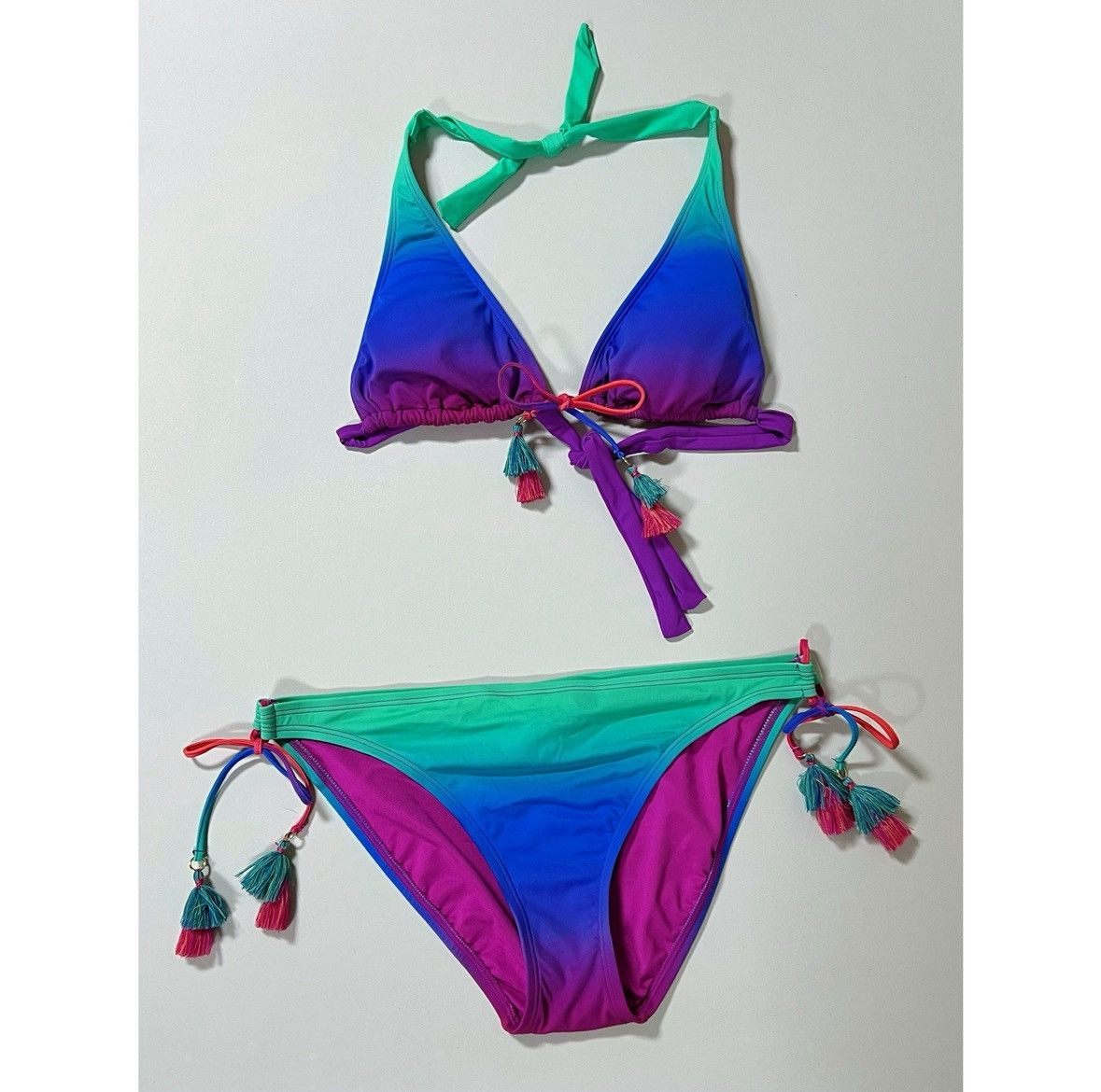 Le Grande Bleu (L.G.B.) Purple Ombré Bikini Swimwear Bathing Suit Set Size 4 💜✨ Size S / US 4 / IT 40 - 2 Thumbnail