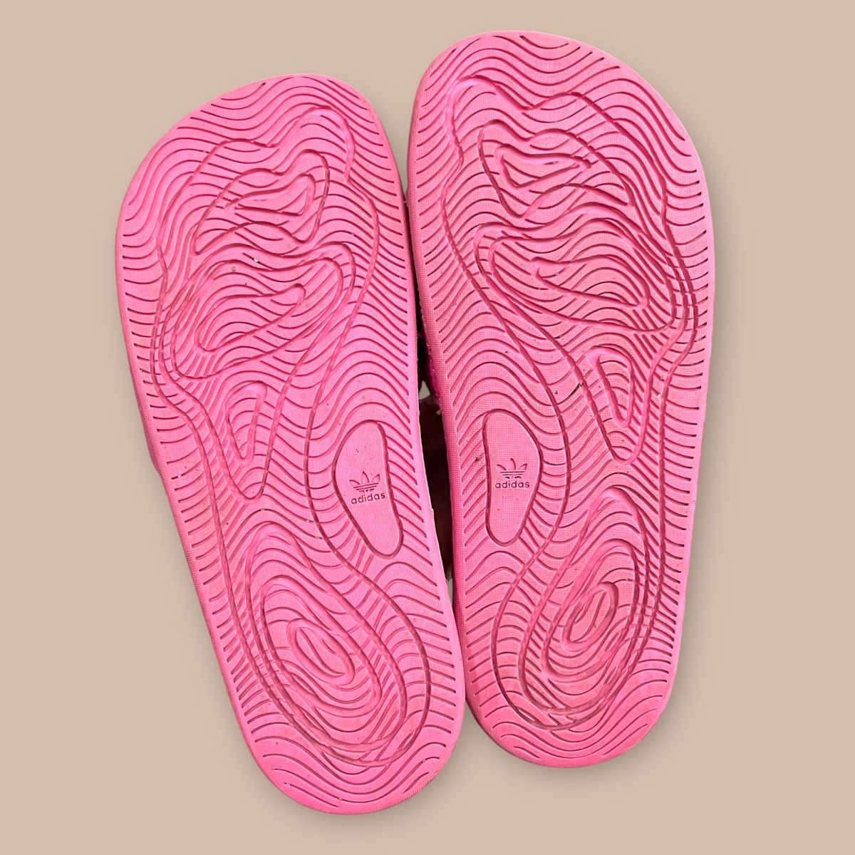 Adidas × Pharrell Adidas Pharrell Williams Pink Chancletas HU Slides Size US 6 / EU 39 - 14 Thumbnail
