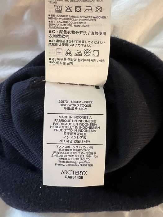 Arc'Teryx ARCTERYX BIRD WORD TOQUE BEANIE HAT NAVY BLUE | Grailed