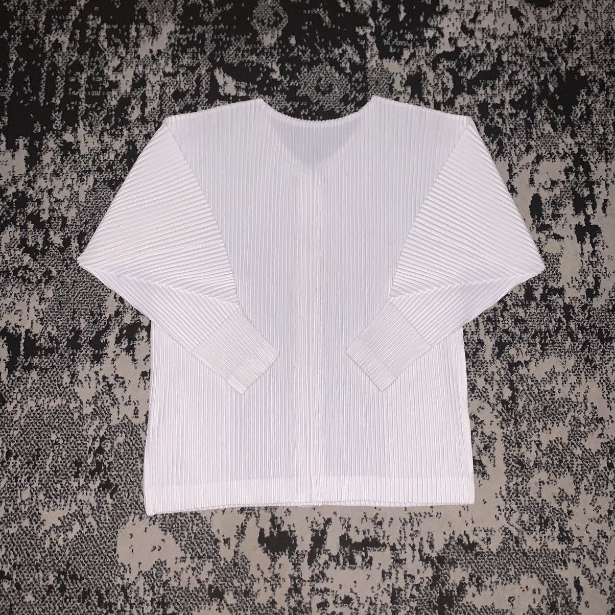 Homme Plisse Issey Miyake White Pleats Please Issey Miyake Snap Button Pleated Jacket Size M / US 6-8 / IT 42-44 - 7 Thumbnail
