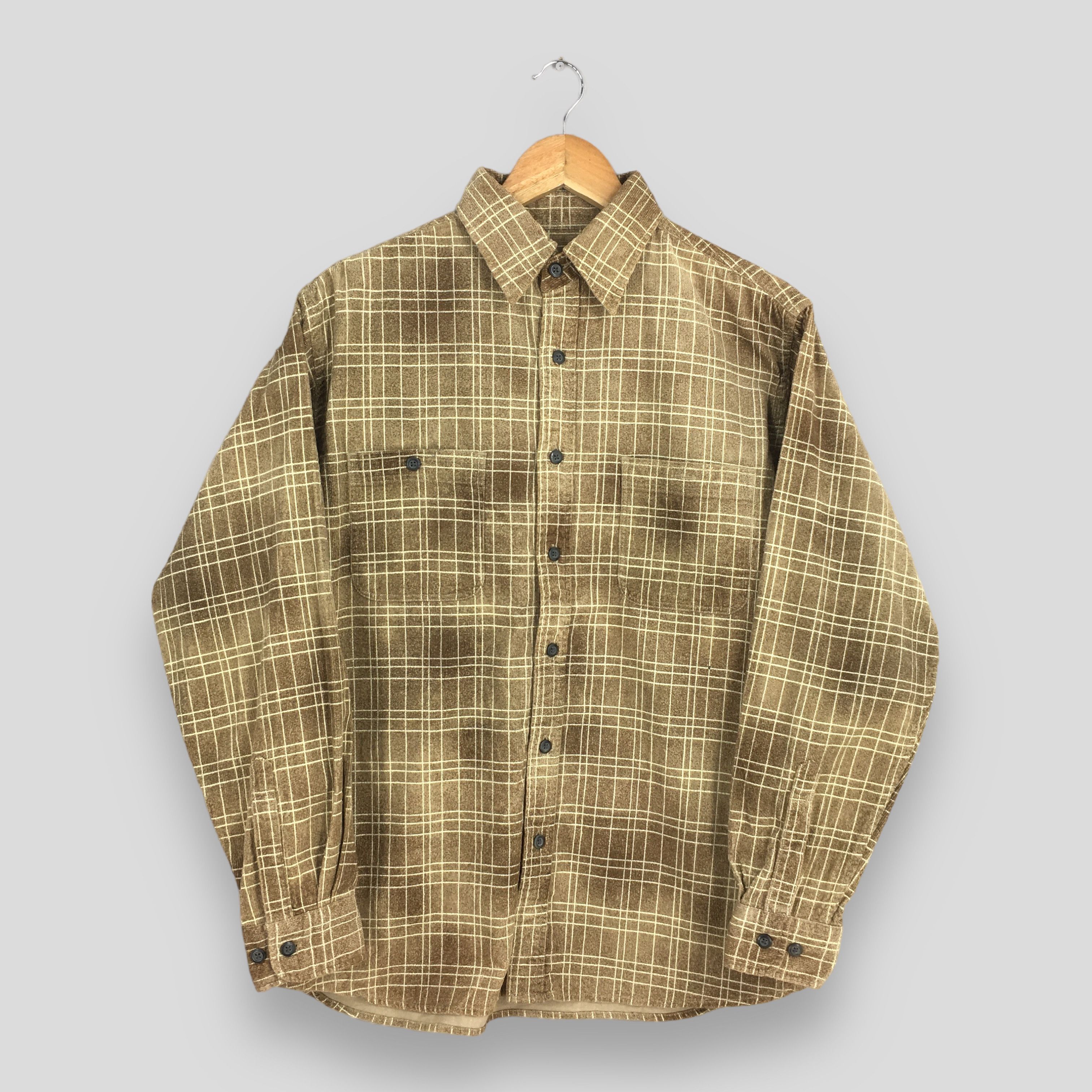 Flannel Vintage 90s Eagle Club Checkered Brown Shirt Flannel Medium Size US M / EU 48-50 / 2 - 1 Thumbnail