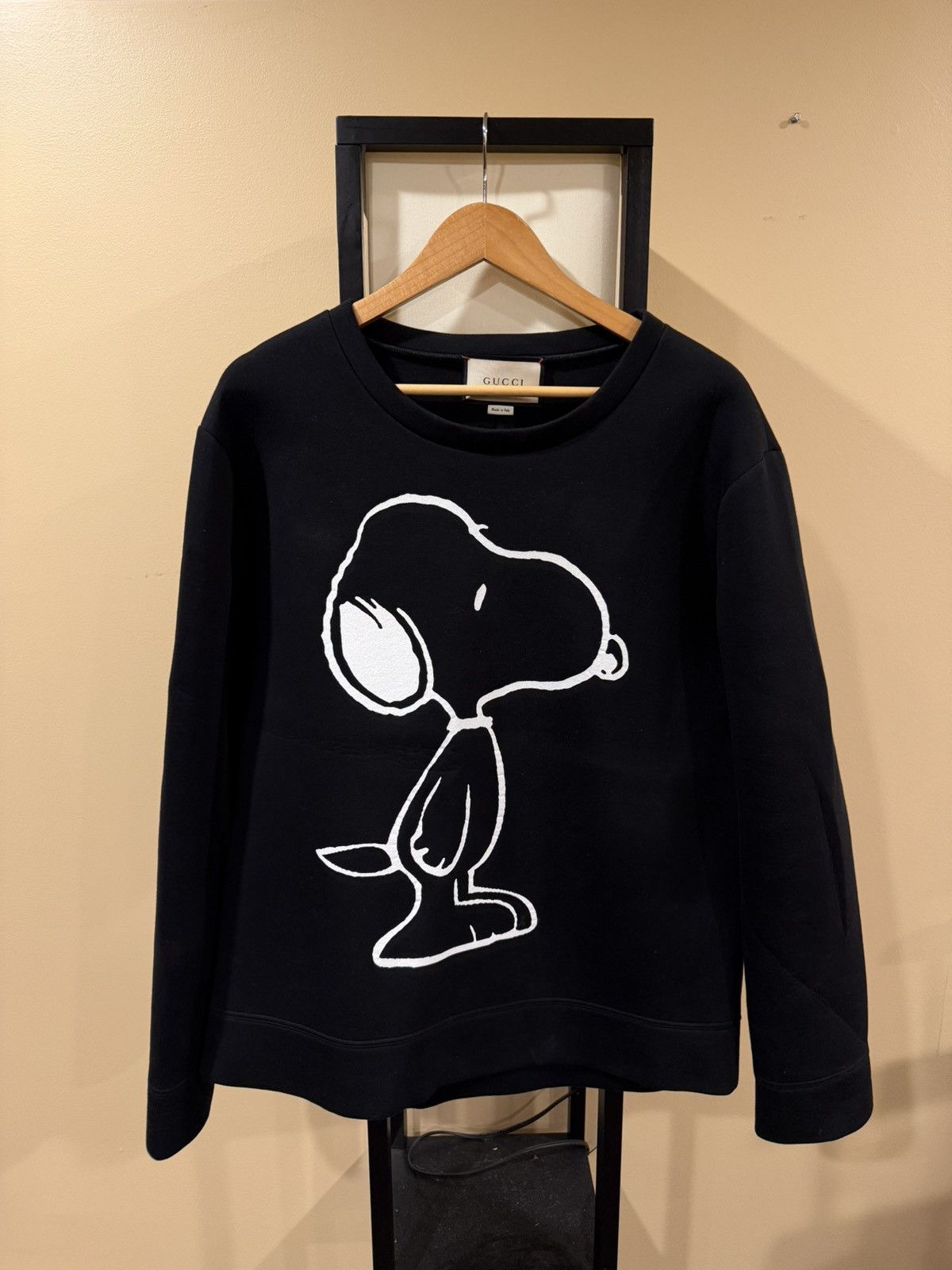 Gucci Gucci 2016 Snoopy Peanut / Tiger Embroidery Black Sweatshirt Size US XL / EU 56 / 4 - 3 Thumbnail