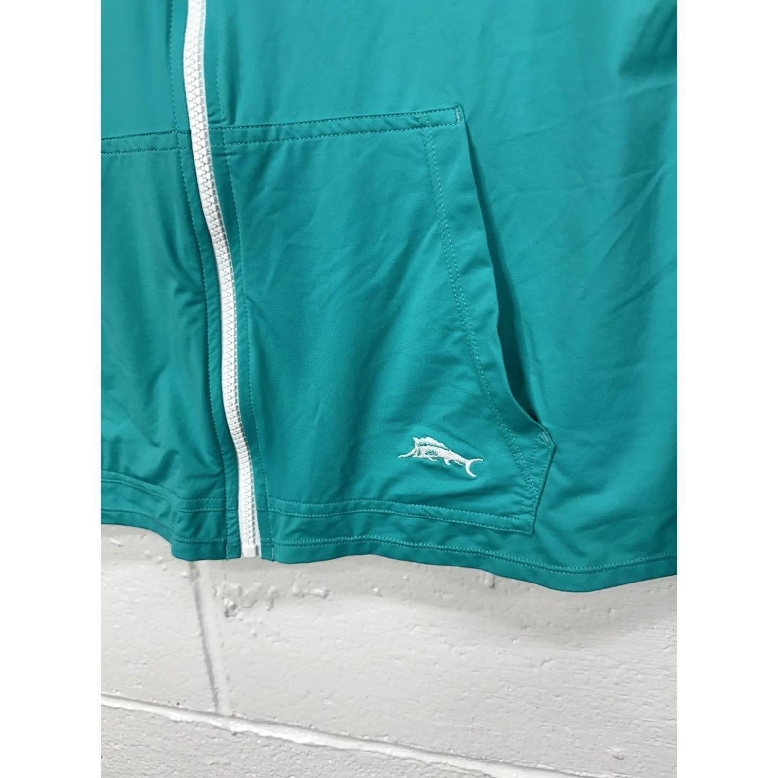 Tommy Bahama VINTAGE Tommy Bahama Rash Guard Long Sleeve Hooded Full Zip Pockets / Women’s XL Blue Mens Girls Womens Size XL / US 12-14 / IT 48-50 - 2 Thumbnail