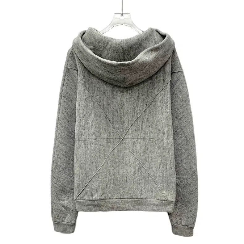 Loewe Loewe Grey lined cotton hooded long sleeve sweatshirt Size L / US 10 / IT 46 - 2 Thumbnail