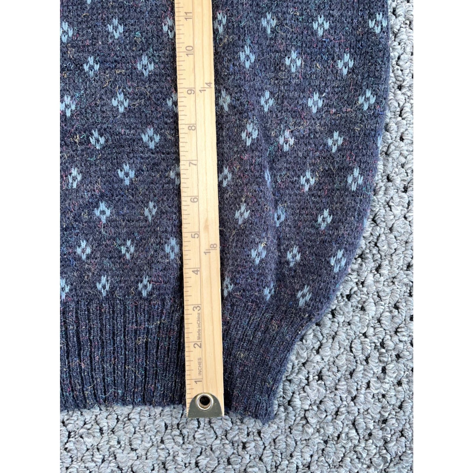 Sears VINTAGE 80s Sears Geometric Pattern Sweater Adult Medium Gray Chunky-Knit Ski Mens Size US M / EU 48-50 / 2 - 6 Thumbnail