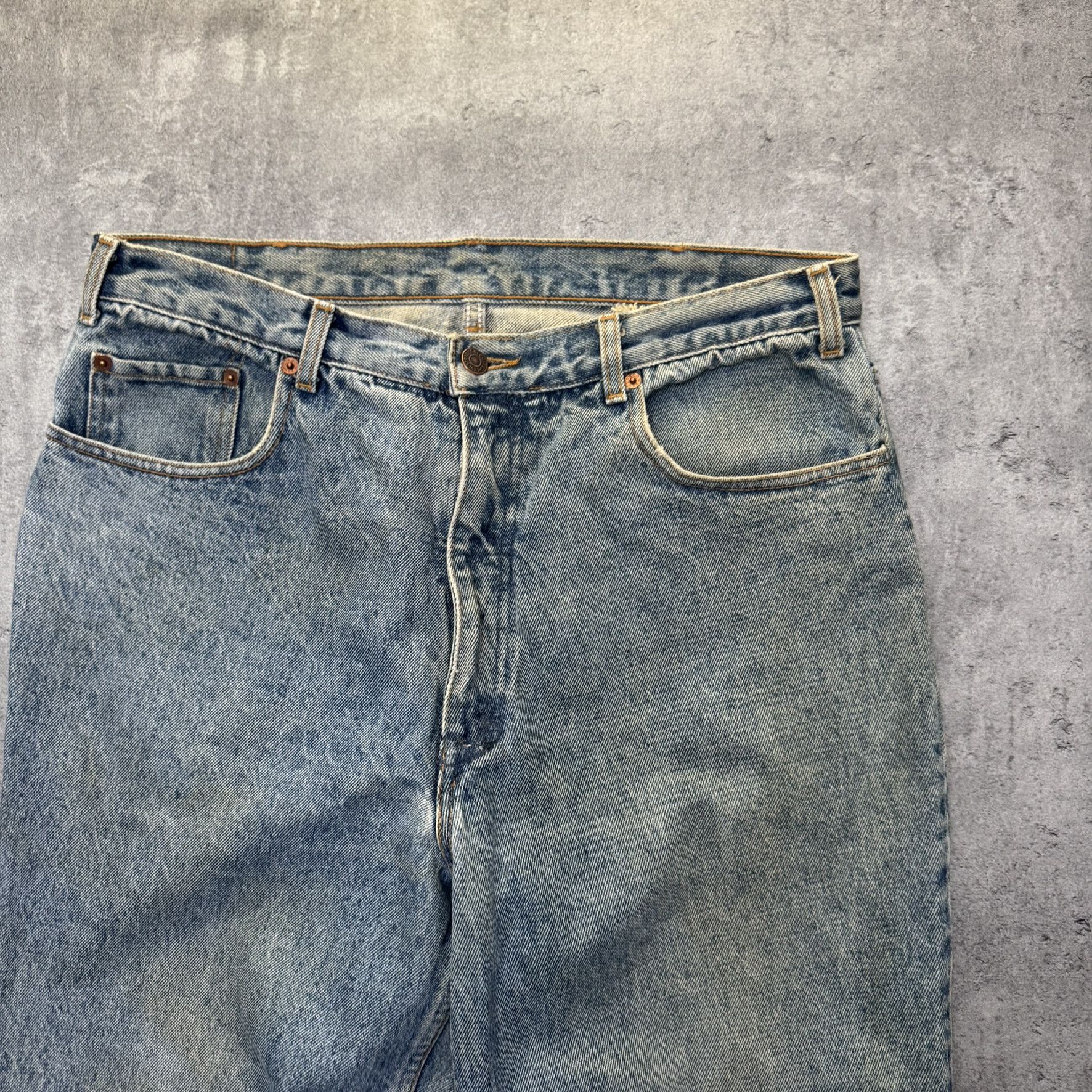 Levi's × Levi's Vintage Clothing Levi's 416 Orange Tab tapered stonewash jeans Size US 36 / EU 52 - 3 Thumbnail