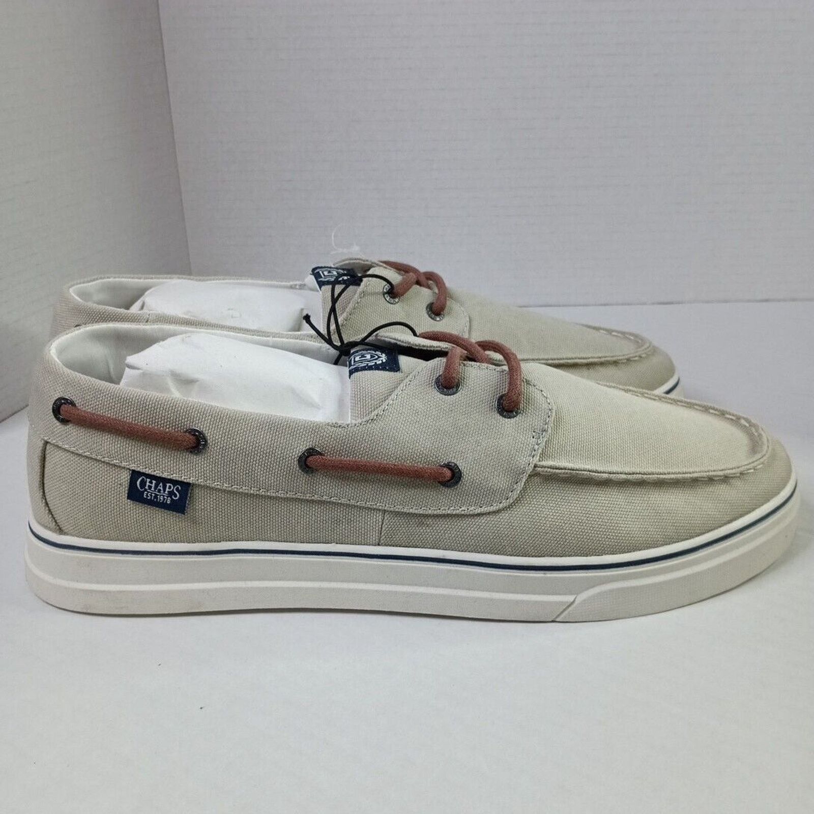 Chaps Chaps Men's Casual Dock Boat Shoe, Beige Size 13 Size US 13 / EU 46 - 3 Thumbnail