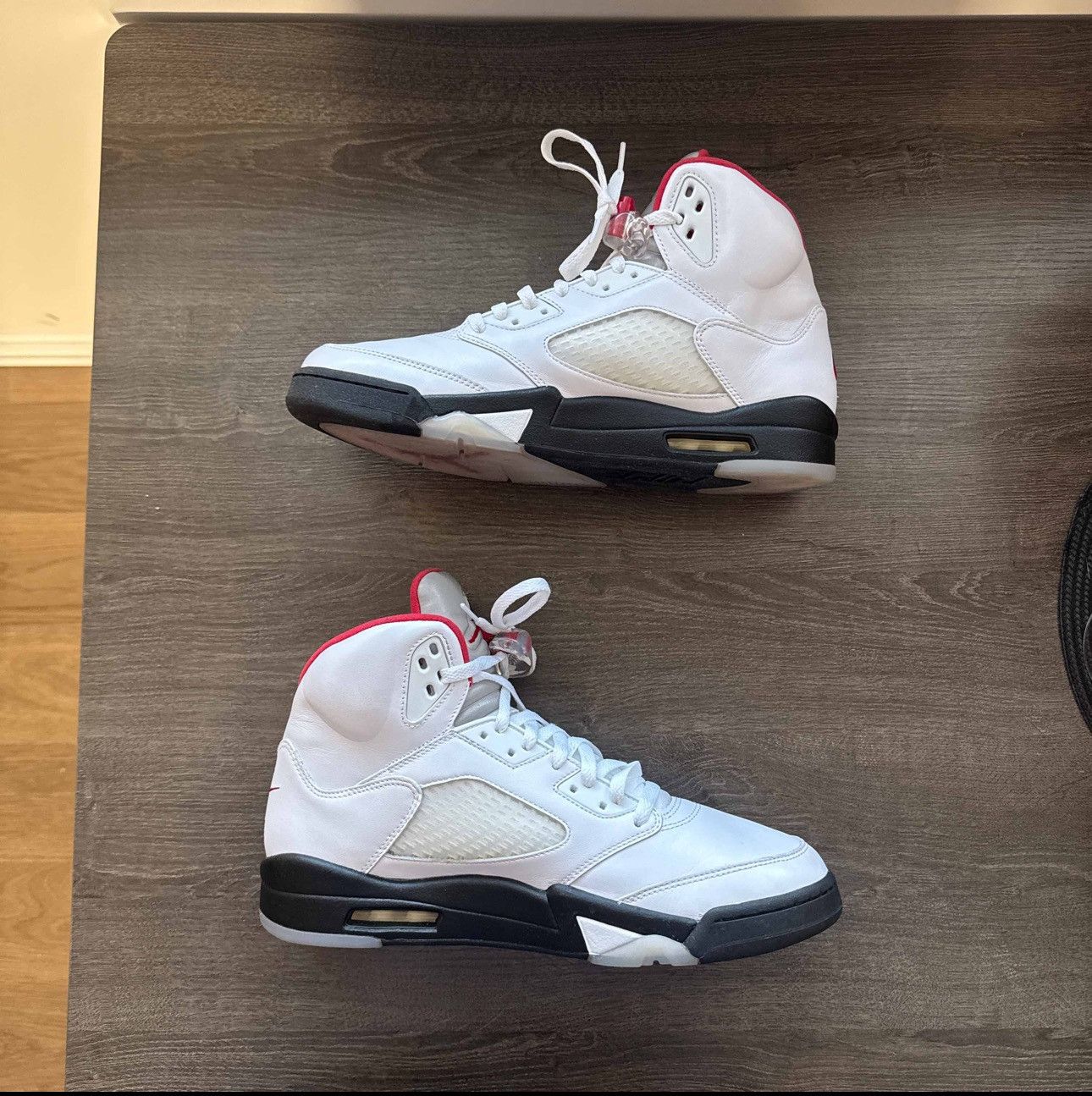 Jordan Brand Air Jordan 5 Retro “White Fire Red” 2020 Size US 12 / EU 45 - 2 Thumbnail