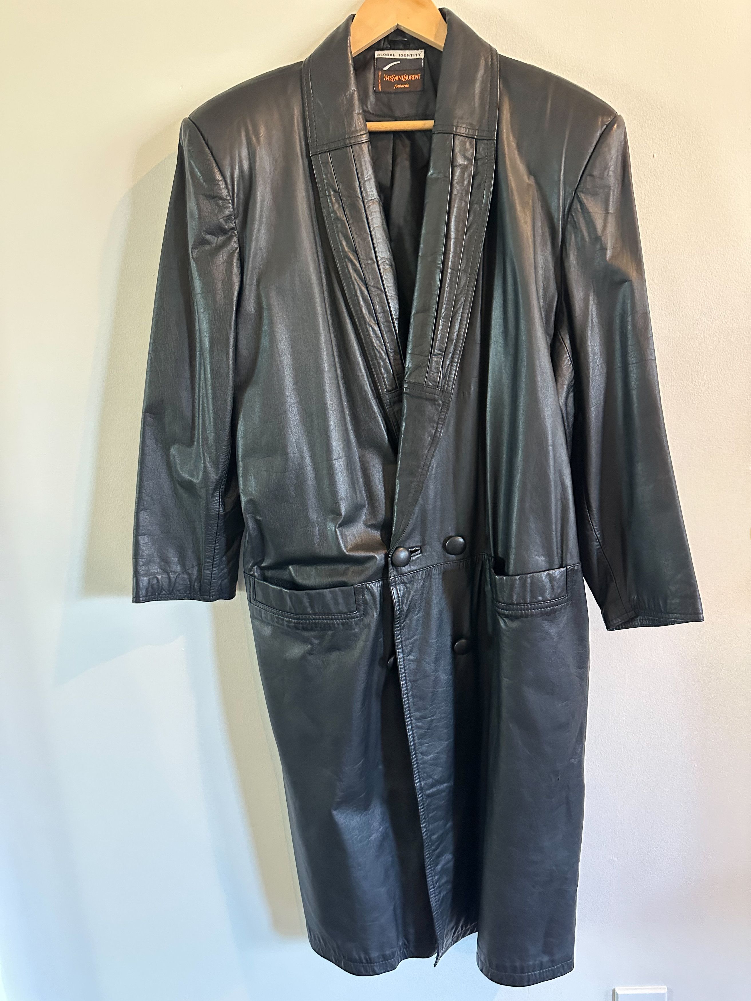 Yves Saint Laurent Vintage Yves Saint Laurent leather trench coat Size M / US 6-8 / IT 42-44 - 4 Thumbnail
