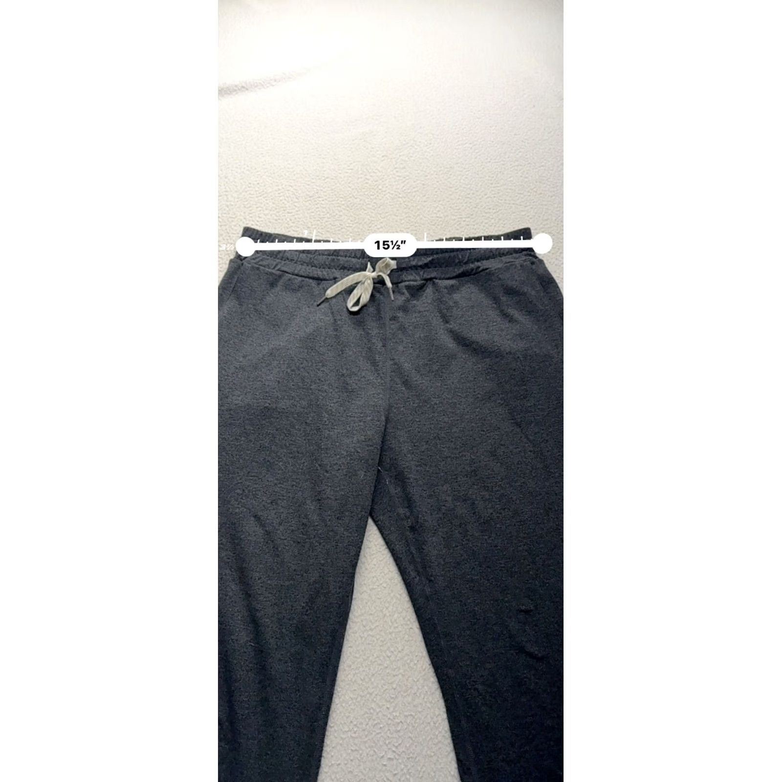 Vuori Vuori Jogger Pants Dark Gray Elastic Waistband Drawstring 34.5" Inseam 25 in Mens Shoes? Size US 34 / EU 50 - 6 Thumbnail