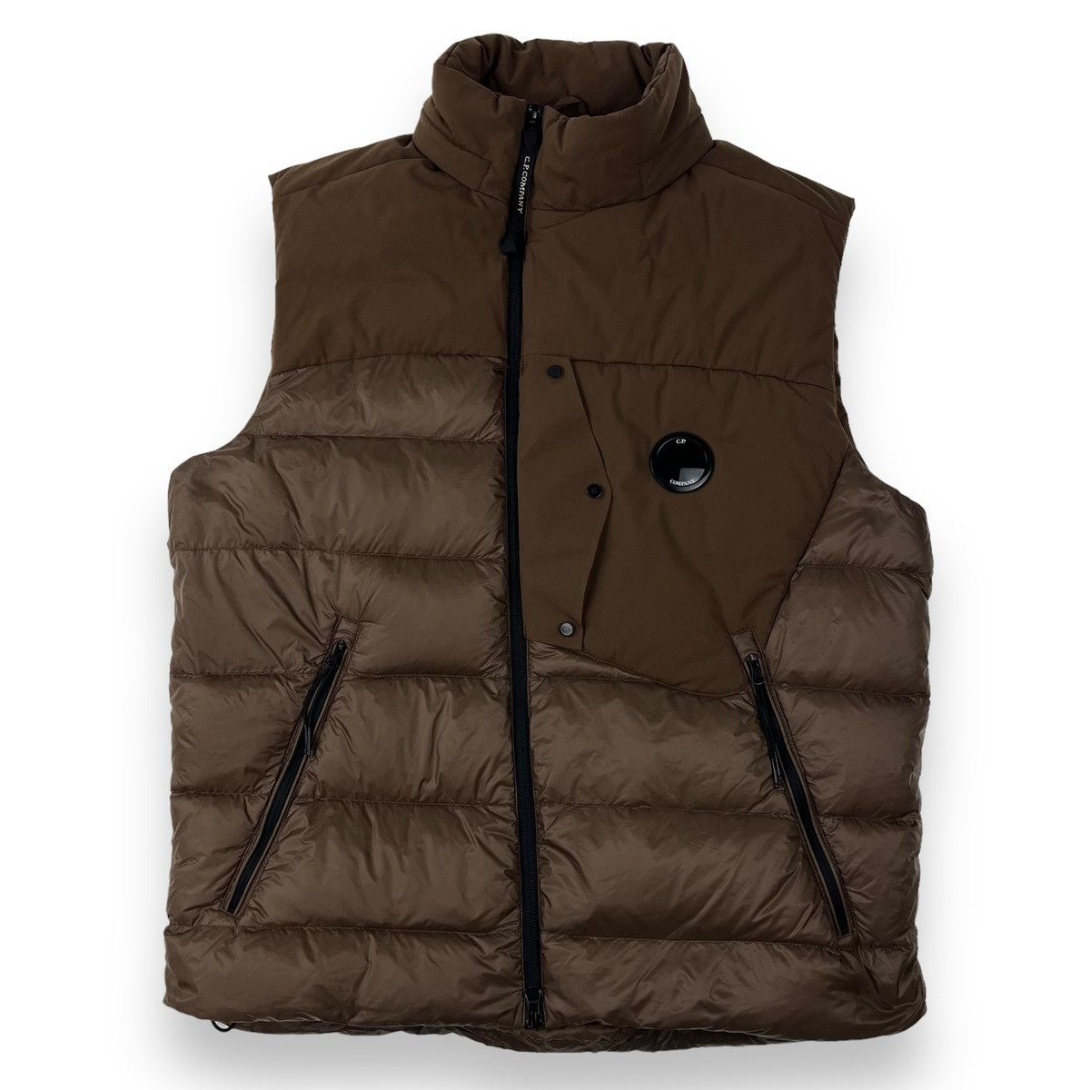 C.P. Company Pro Tek Brown Gilet Outerwear