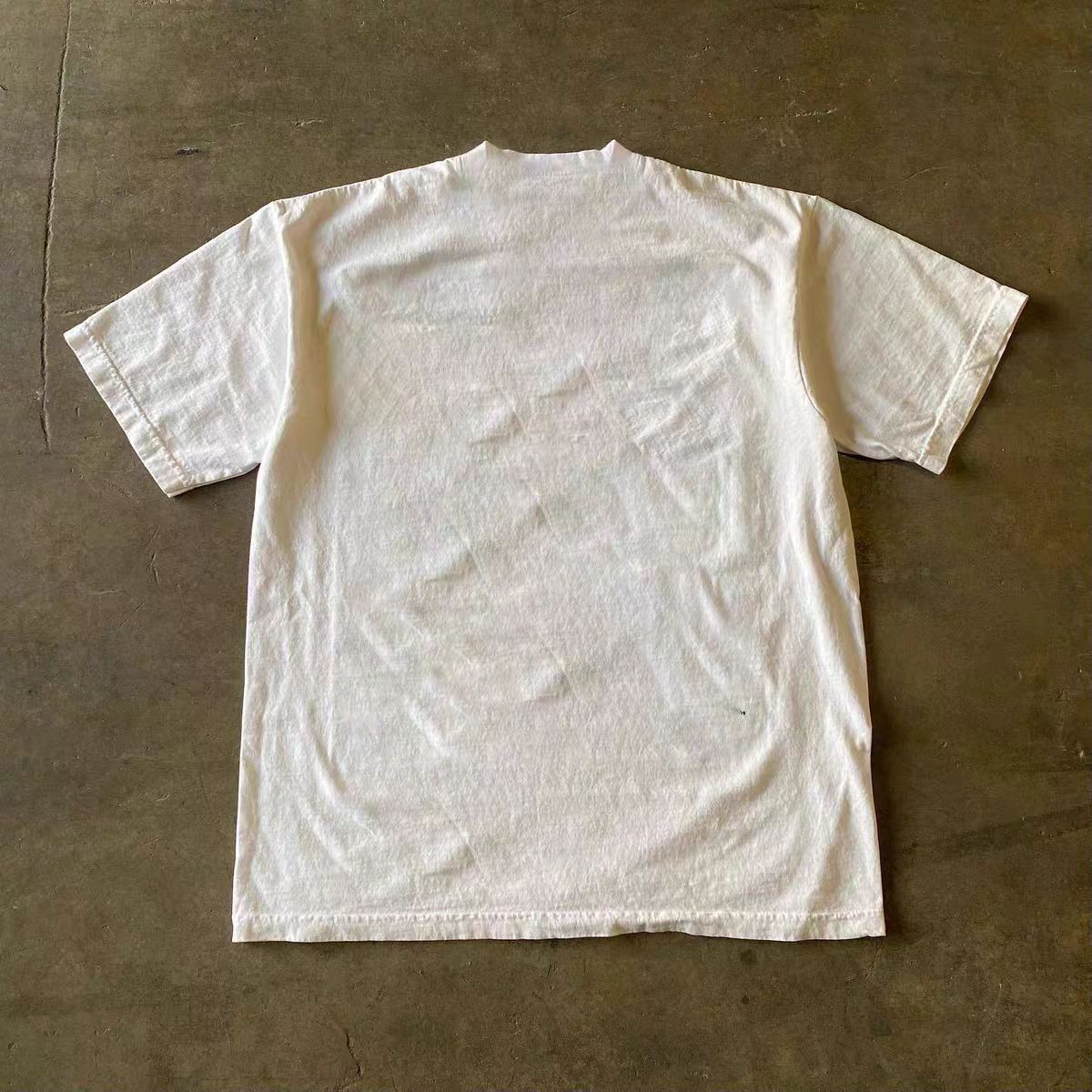 Japanese Brand × Vintage White casual retro mechanical print t-shirt Size US M / EU 48-50 / 2 - 2 Thumbnail