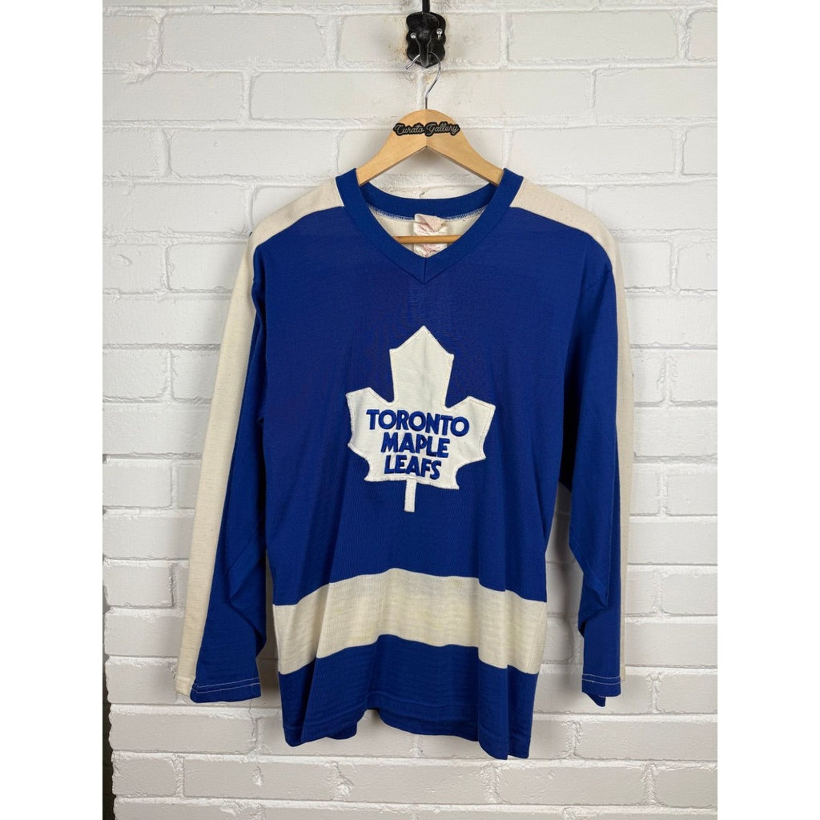 Vintage Vintage 80s Toronto Maple Leafs Stitched SK Knit Jersey S Size US S / EU 44-46 / 1 - 1 Thumbnail