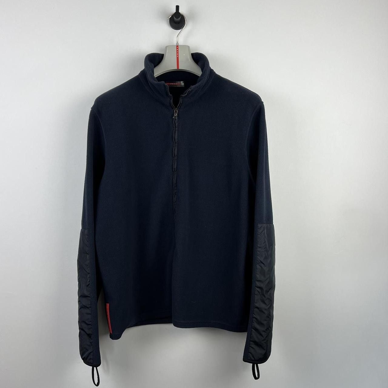 image of 00’S Prada Sport Logo Fleece Jacket in Navy, Men's (Size XL)