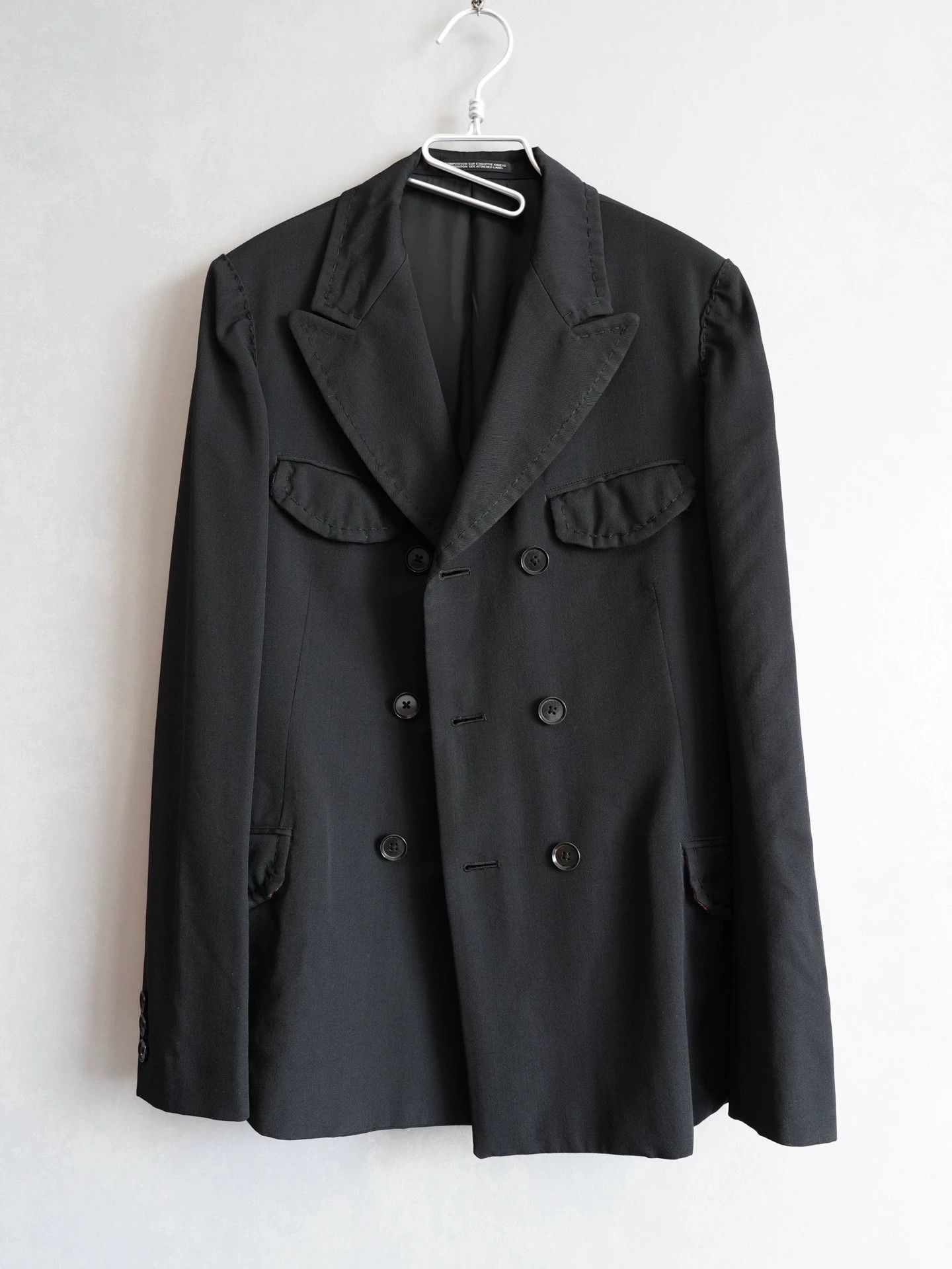 Yohji Yamamoto Yohji Yamamoto 08AW Scot Check Jacket Black J50 Size US S / EU 44-46 / 1 - 2 Thumbnail