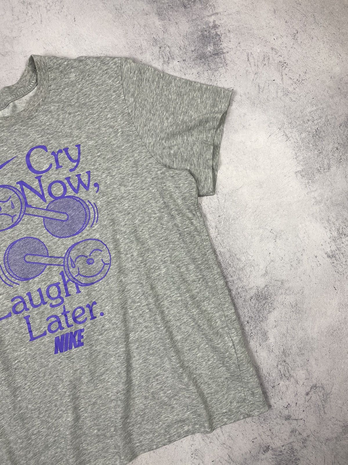 Nike Nike Cry Now Laugh Later Dri Fit Humor Tee Size US L / EU 52-54 / 3 - 3 Thumbnail