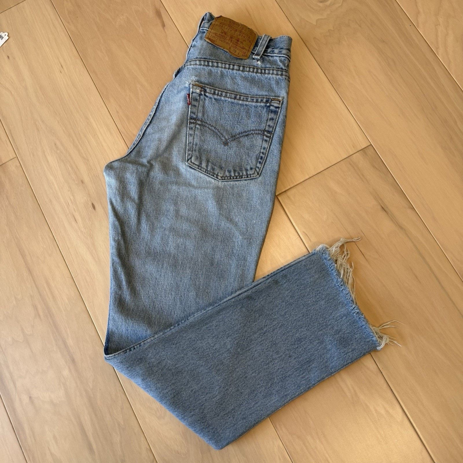 Levi's × Vintage Vintage Levis 505 Jeans 28 Blue Distressed Workwear Light Size US 28 / EU 44 - 10 Thumbnail