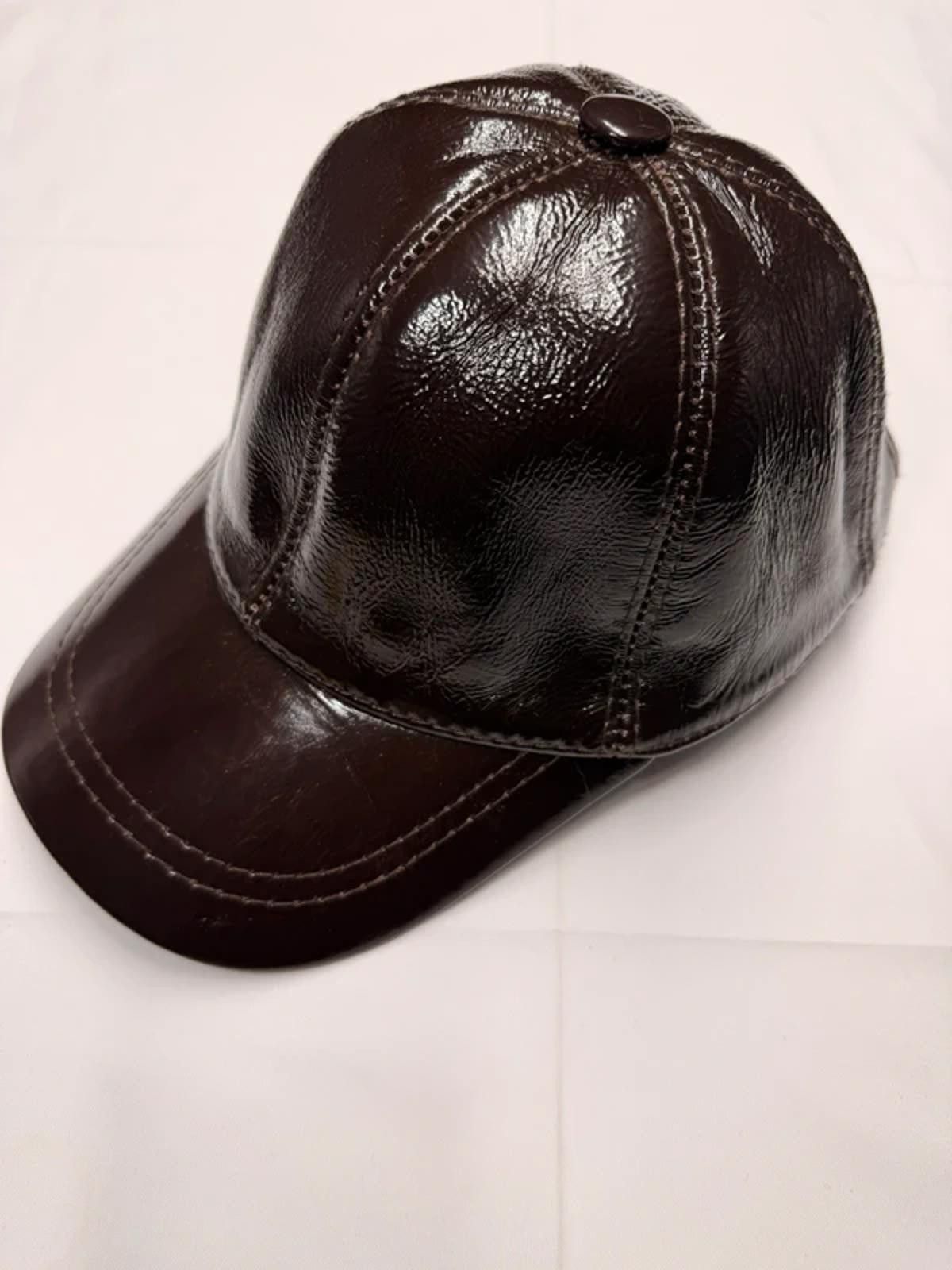 Other NEW Brown Leather Baseball Cap - Premium Hat #013 Size ONE SIZE - 1 Thumbnail