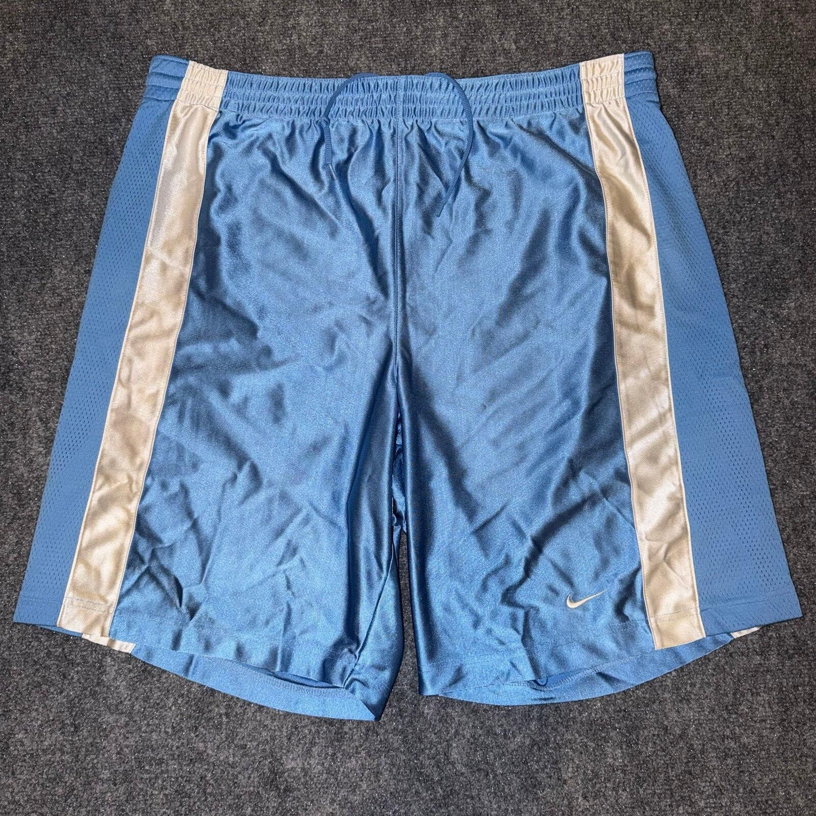 Nike Nike Grey Tag Baby Blue Dazzle Shorts Mens XL Vtg y2k 90s Size US 36 / EU 52 - 1 Thumbnail
