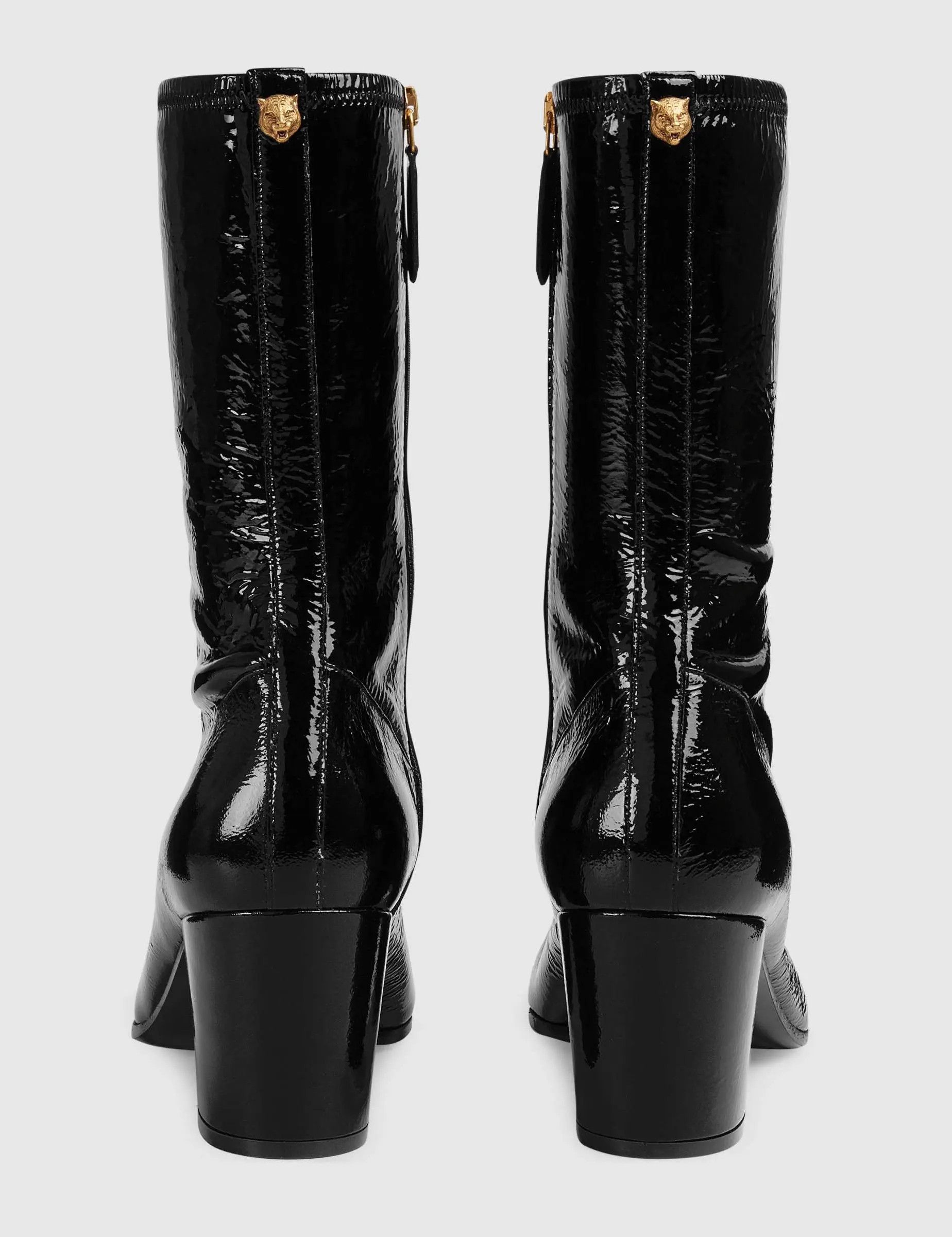 Gucci HOLYGRAIL GUCCI FETISH PUNK PRYNTIL PATENT LEATHER BOOTS Size US 13 / EU 46 - 2 Thumbnail