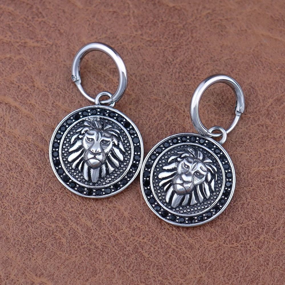 Jewelry Lion Head Earring Size ONE SIZE - 1 Thumbnail