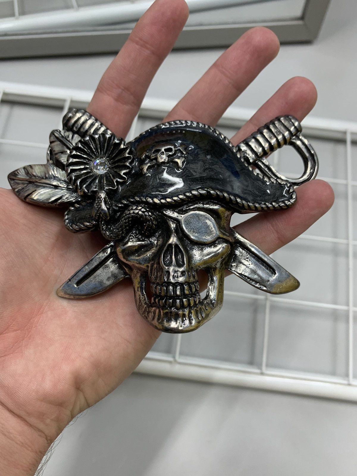 Vintage Skull belt Made in Italy vintage Size ONE SIZE - 5 Thumbnail