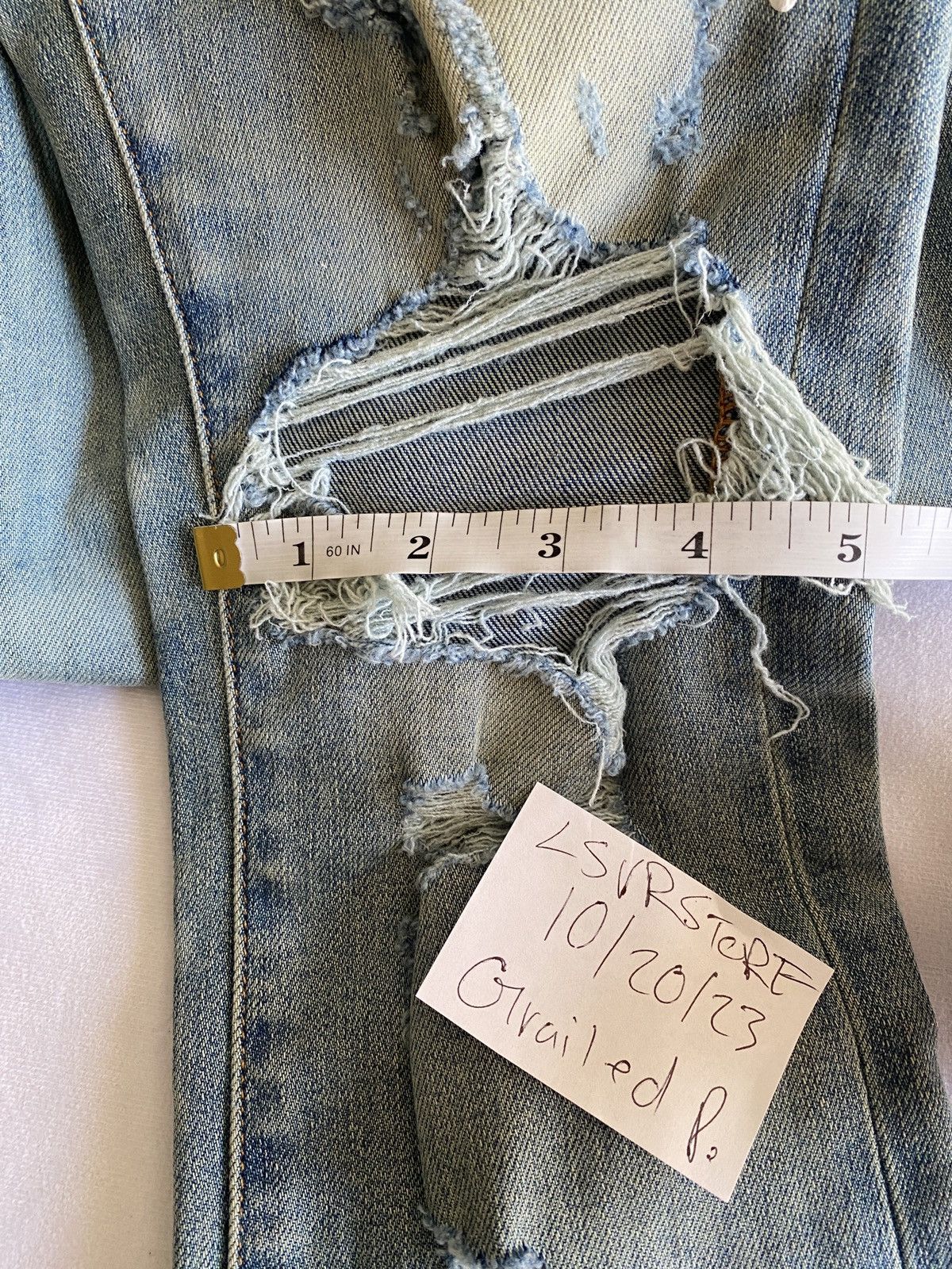 Amiri AMIRI Art Patch Painted Jean Classic Indigio OG 32 Size US 32 / EU 48 - 17 Thumbnail