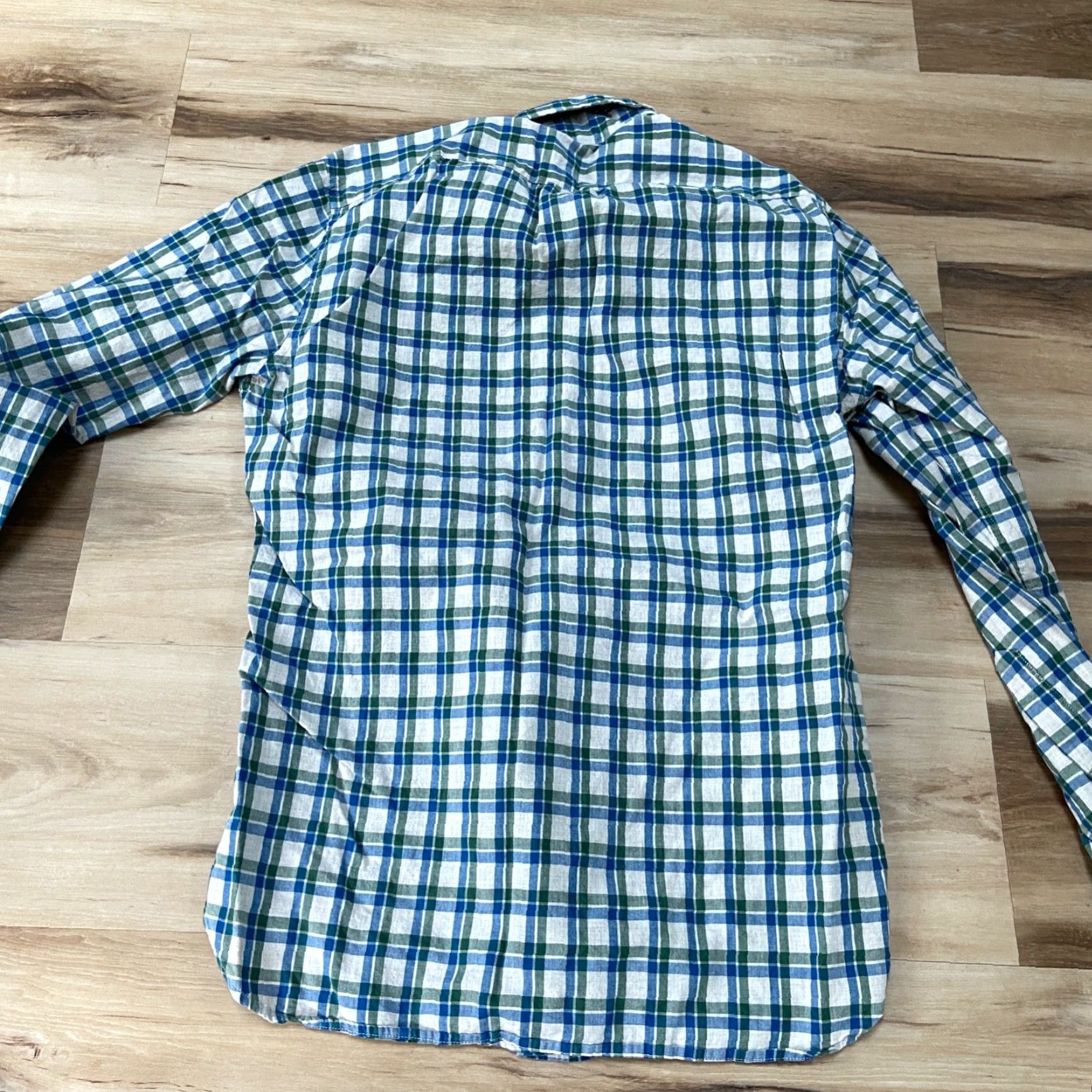 J.Crew J.CREW Shirt Mens XS Blue Green Plaid Classic Fit Button-Down Long Sleeve Size US XS / EU 42 / 0 - 6 Thumbnail