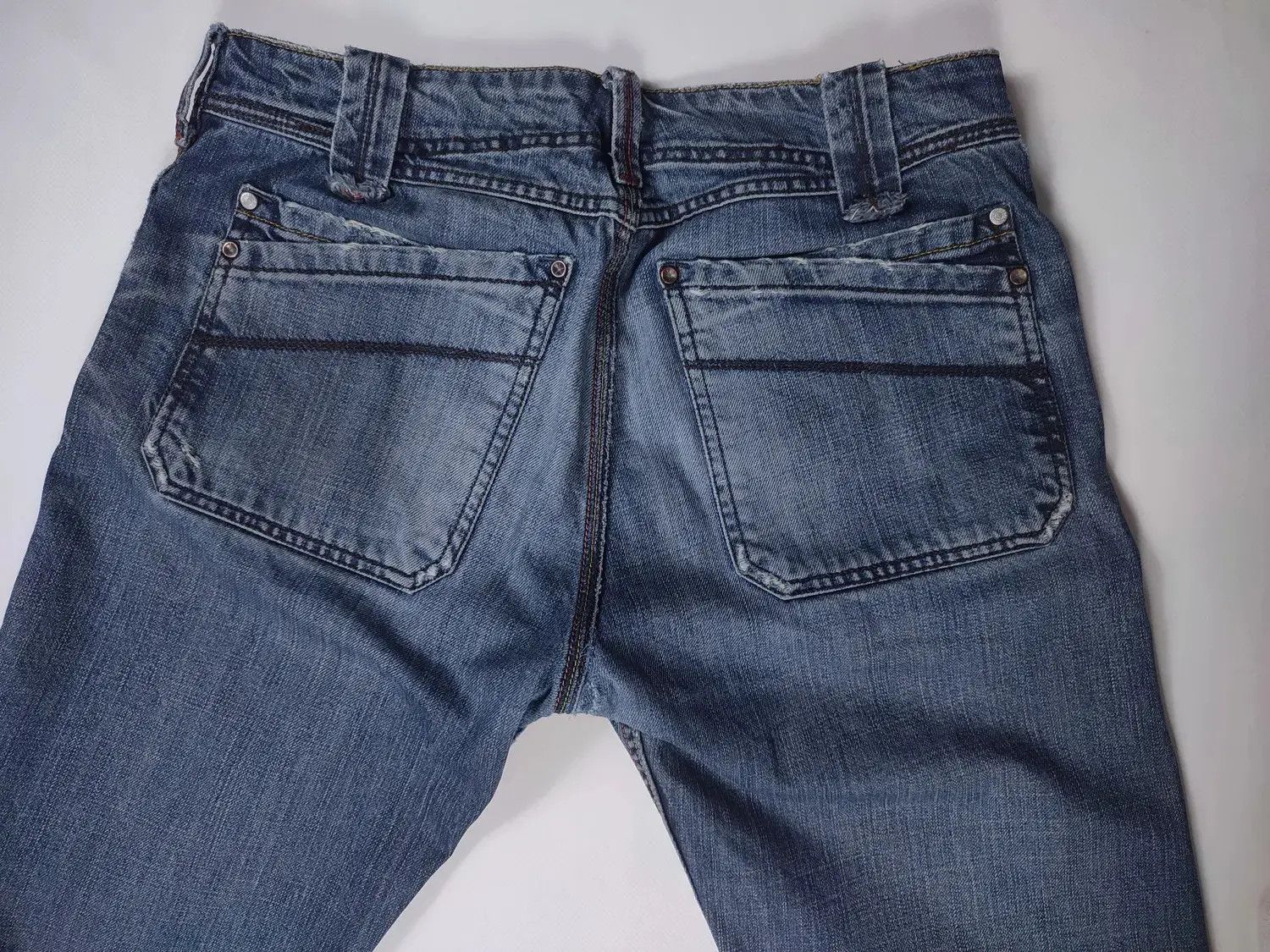 Diesel × Vintage Diesel Moorix Washed Straight Damaged Denim Pants Size US 30 / EU 46 - 12 Thumbnail