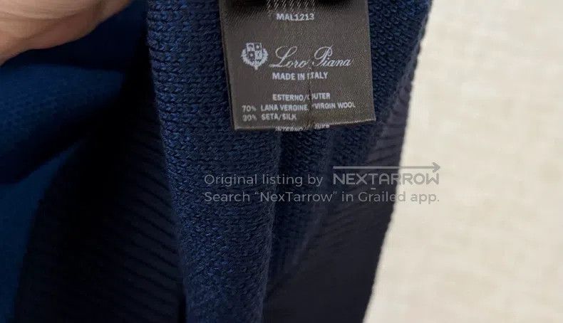 Loro Piana LORO PIANA Men's knit hoodie 70% small wool 30% silk Size US M / EU 48-50 / 2 - 6 Thumbnail