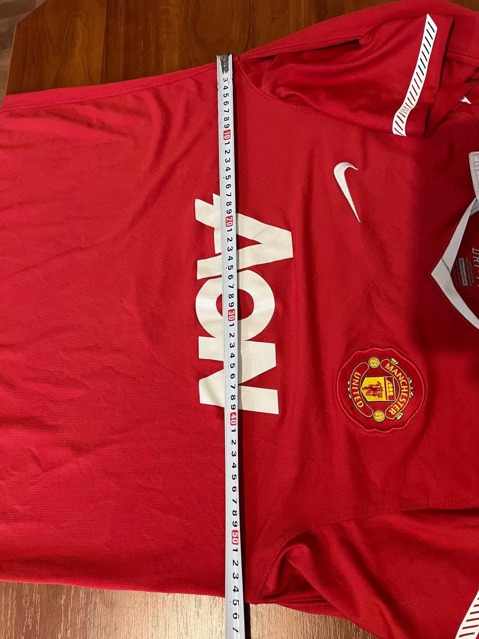 Nike 2010/11 MANCHESTER UNITED #7 HOME SOCCER JERSEY SHIRT NIKE L Size US L / EU 52-54 / 3 - 21 Thumbnail