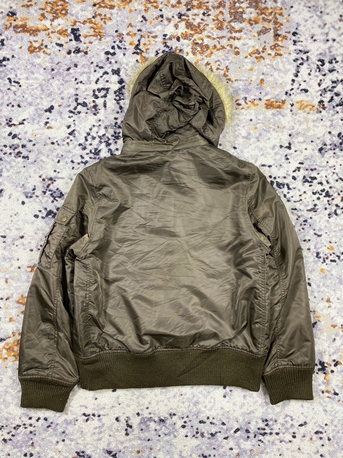 If Six Was Nine c.o.l.z.a - Fur Boxy Coat bomber army Jacket Size US L / EU 52-54 / 3 - 3 Thumbnail