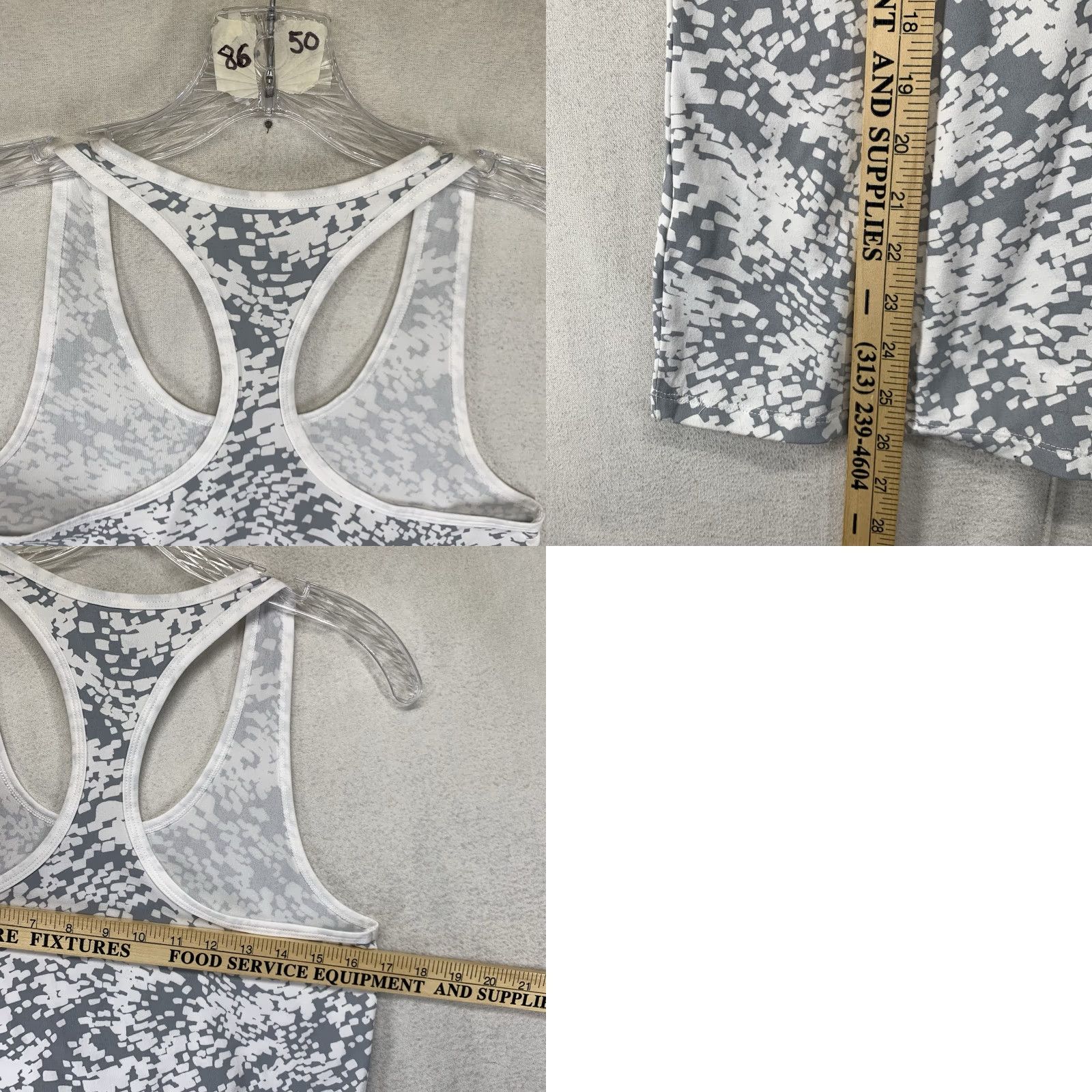 Nike Nike Dri-Fit Racerback Tank Top Women’s Medium Gray White Running Training Size M / US 6-8 / IT 42-44 - 8 Thumbnail